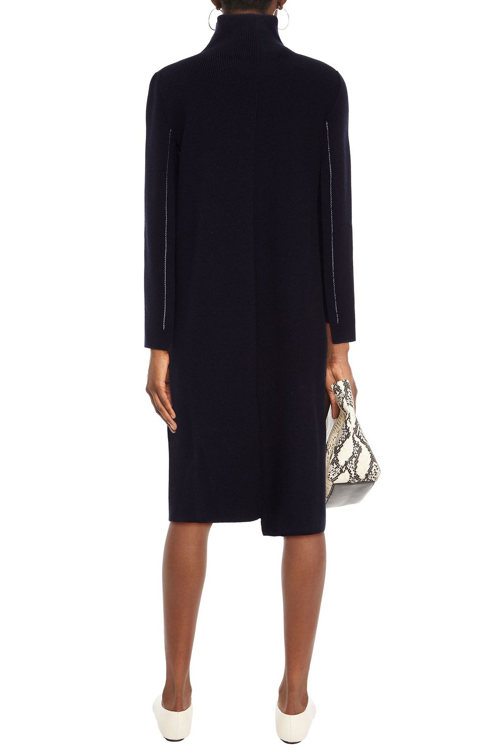 JIL SANDER Wool-blend midi dress