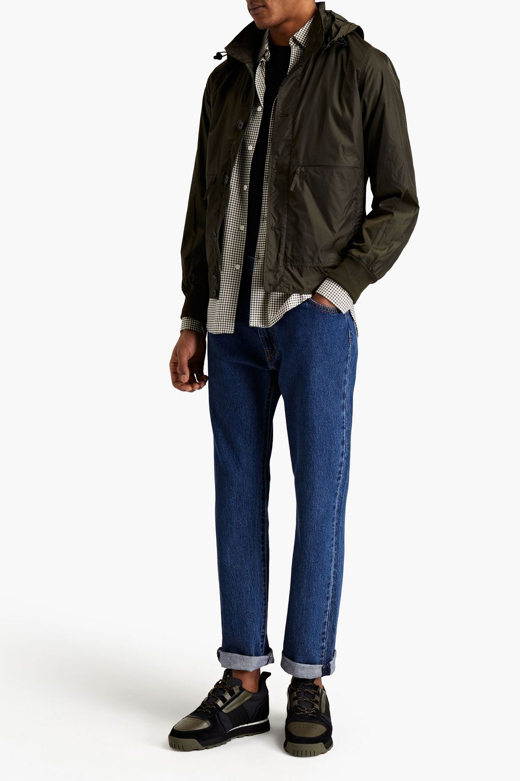 ASPESI Shell hooded jacket