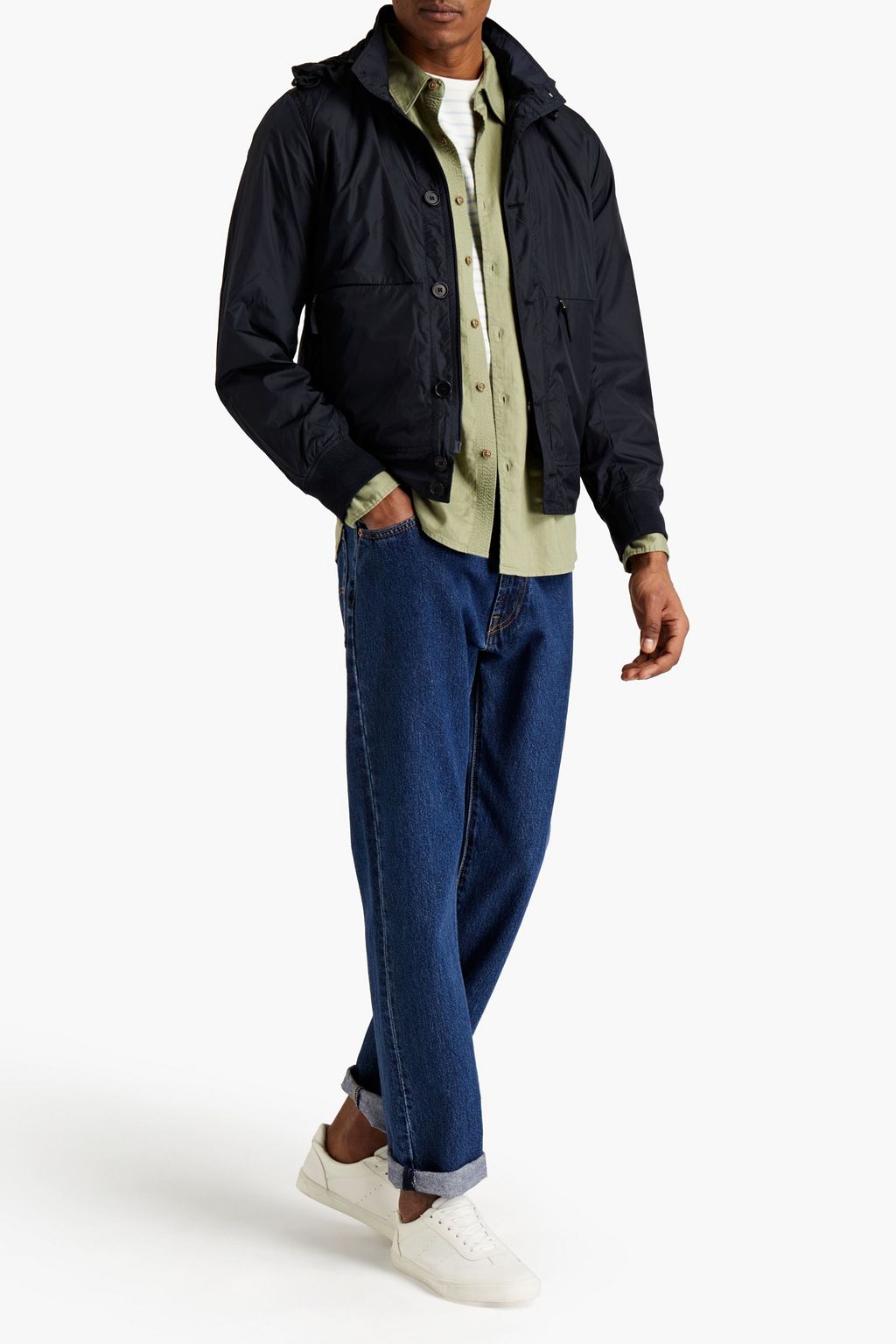 ASPESI Shell hooded jacket