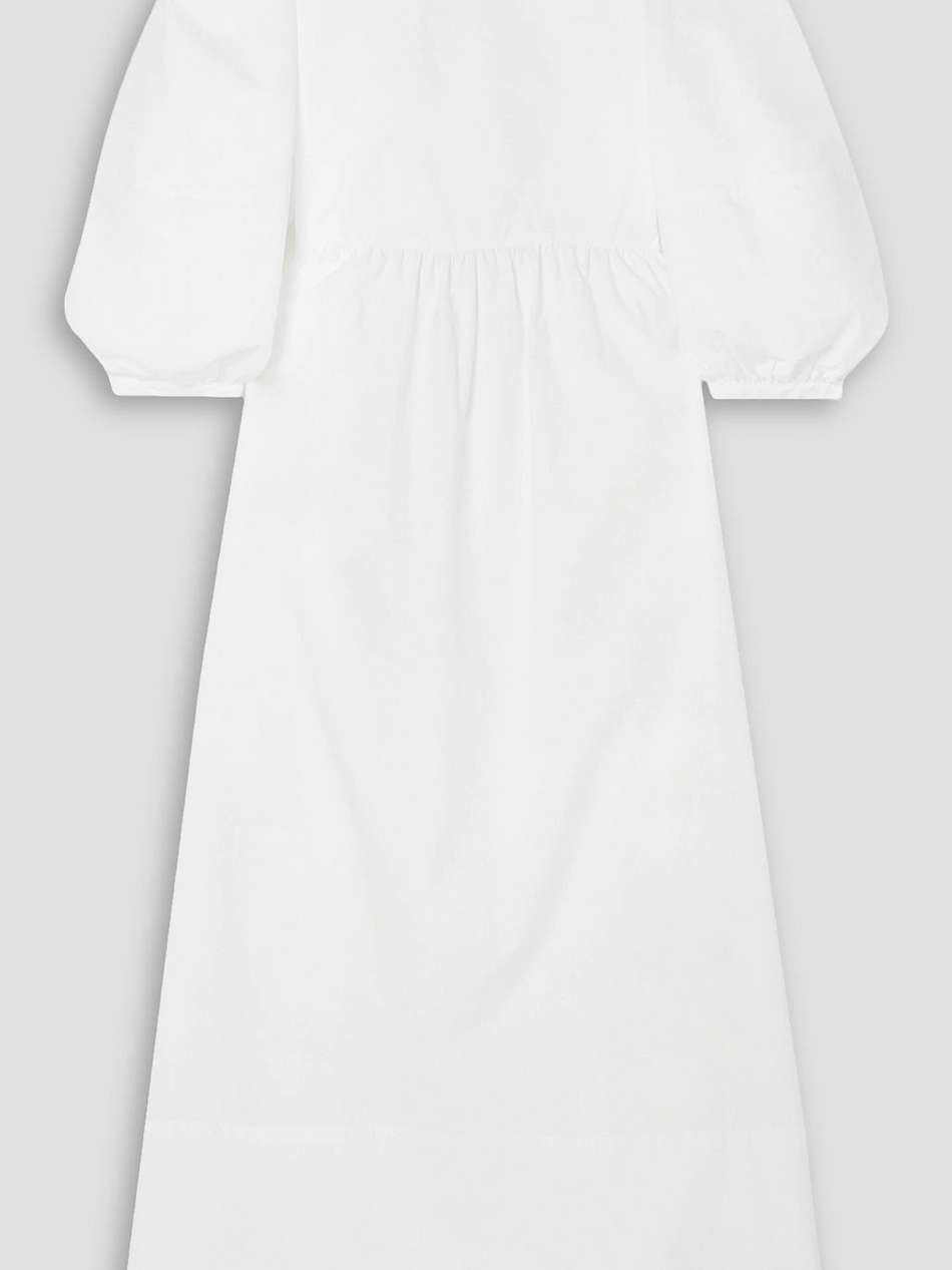 cutout cotton and lyocell-blend poplin maxi dress