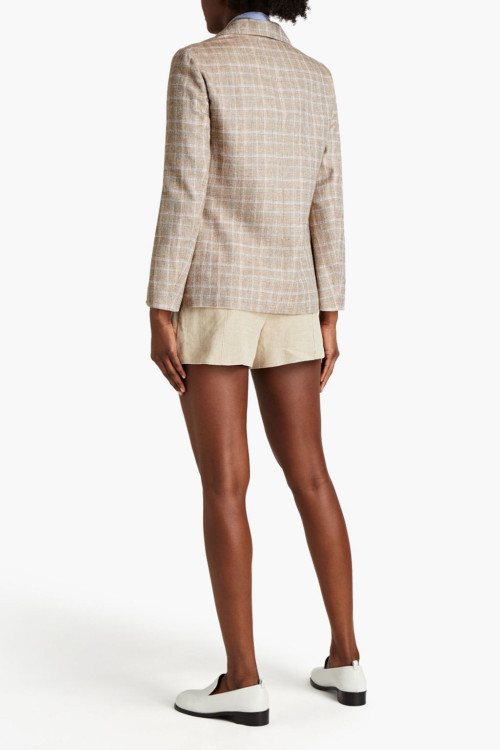 MAJE Doppelreihiger Blazer aus Webstoff mit Karomuster