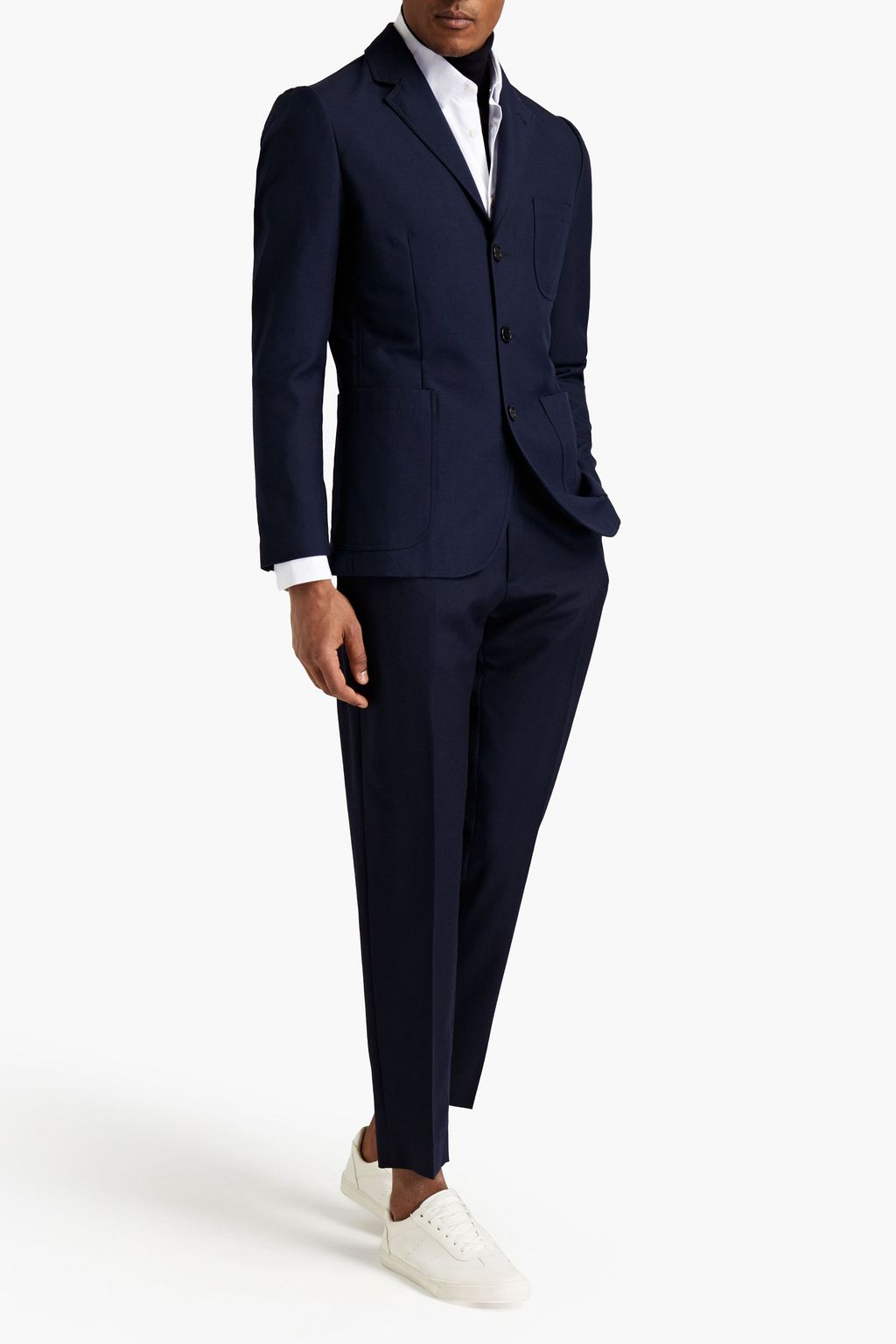 ASPESI Slim-fit twill blazer