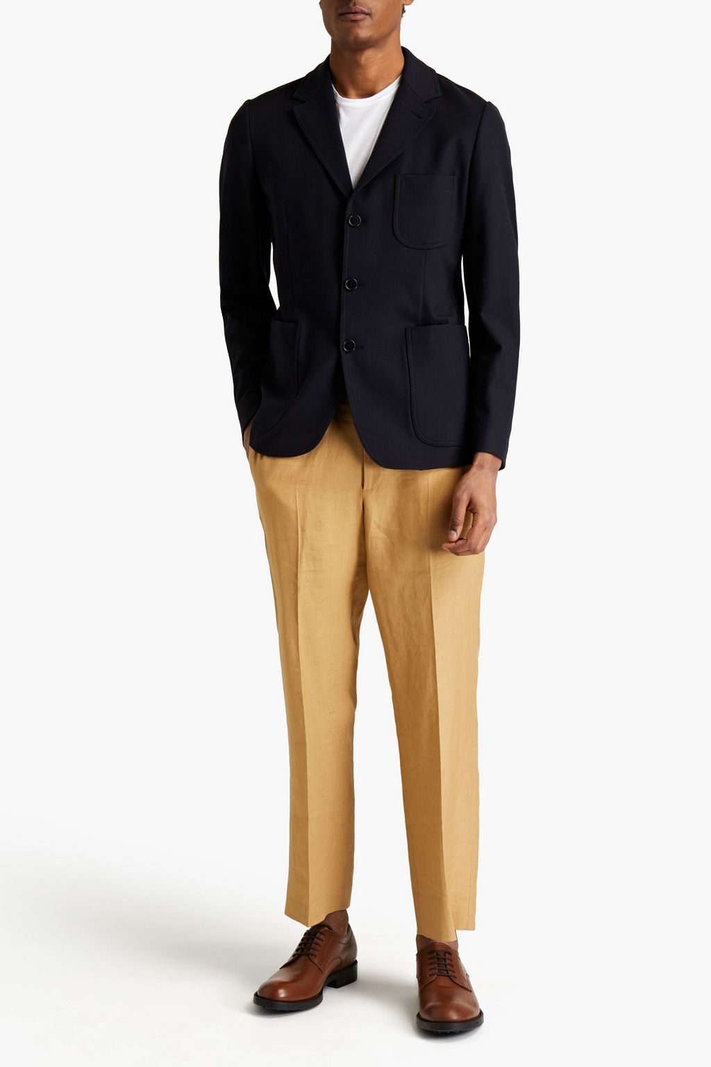 ASPESI Stretch-wool twill blazer