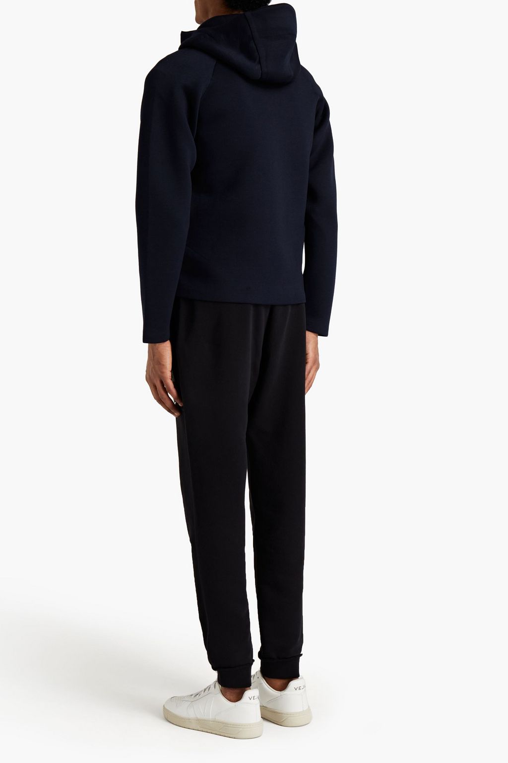 ASPESI Mélange jersey hooded sweatshirt