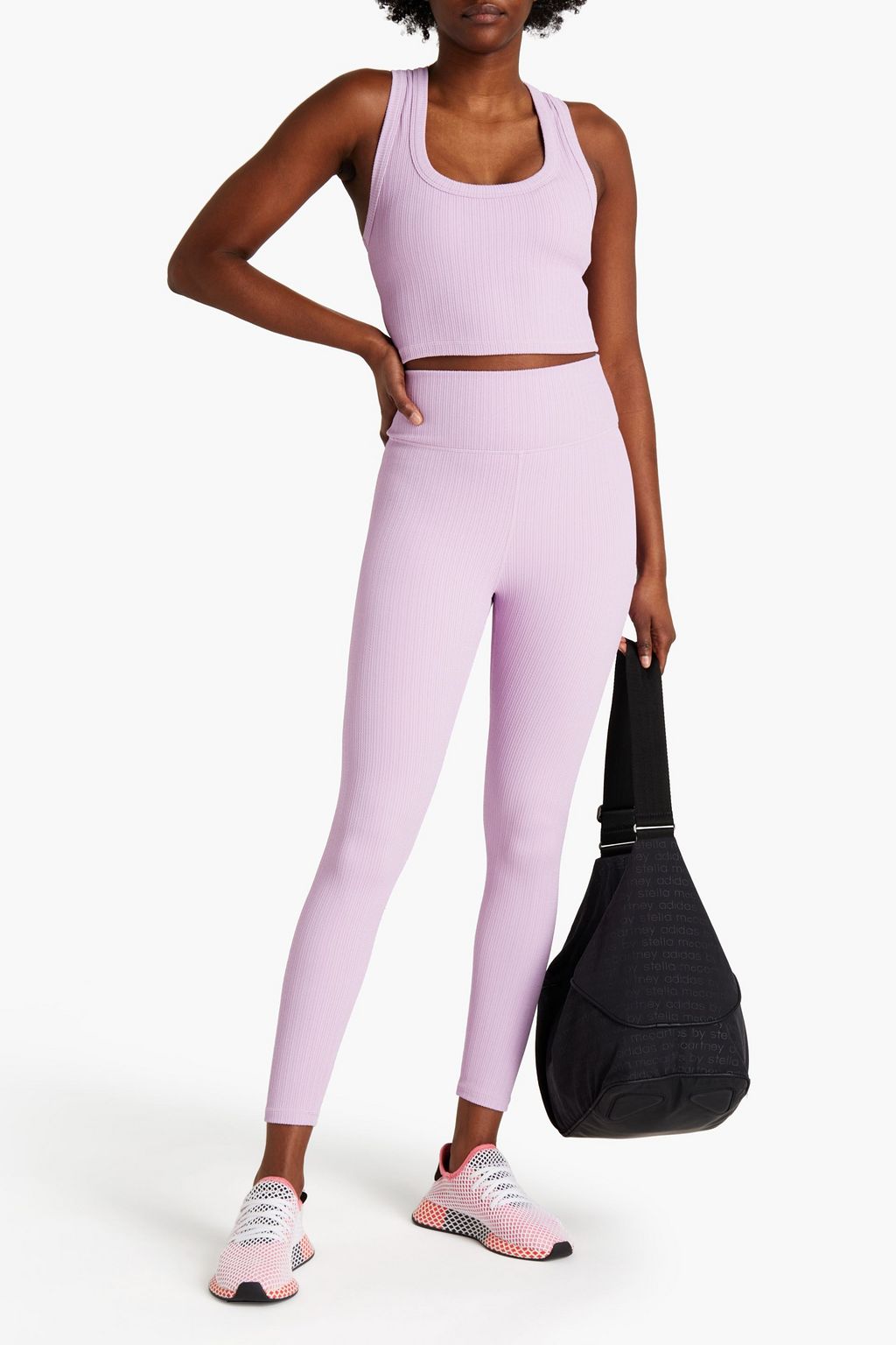 THE UPSIDE Stretch-jacquard leggings