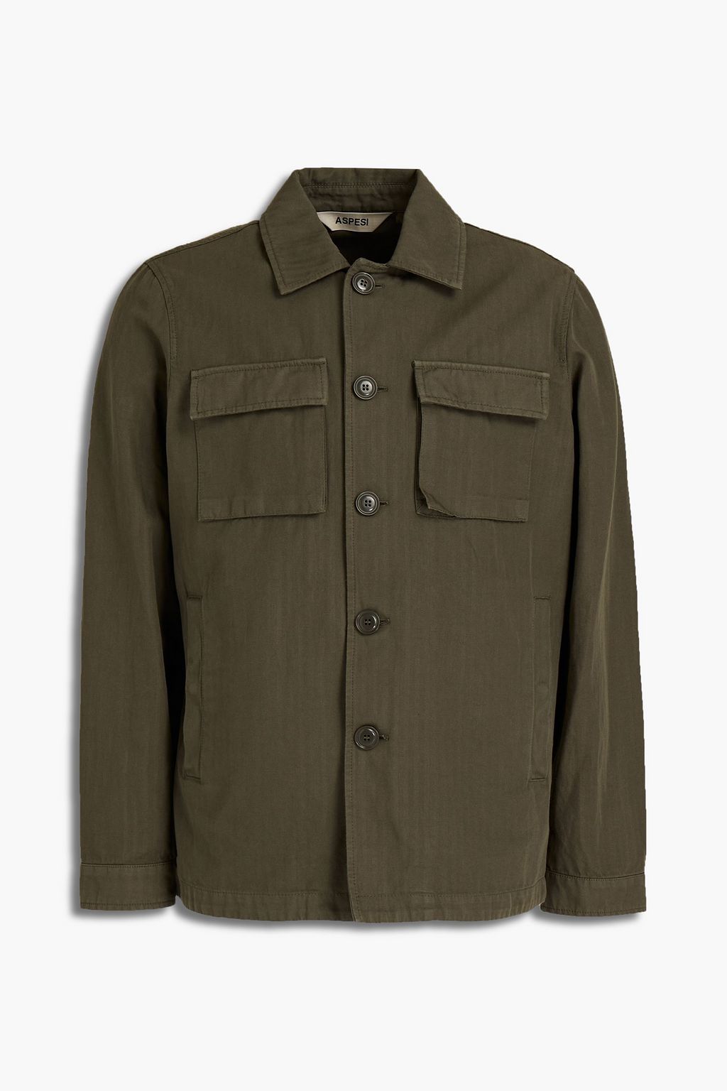 linen-blend field jacket | ASPESI 