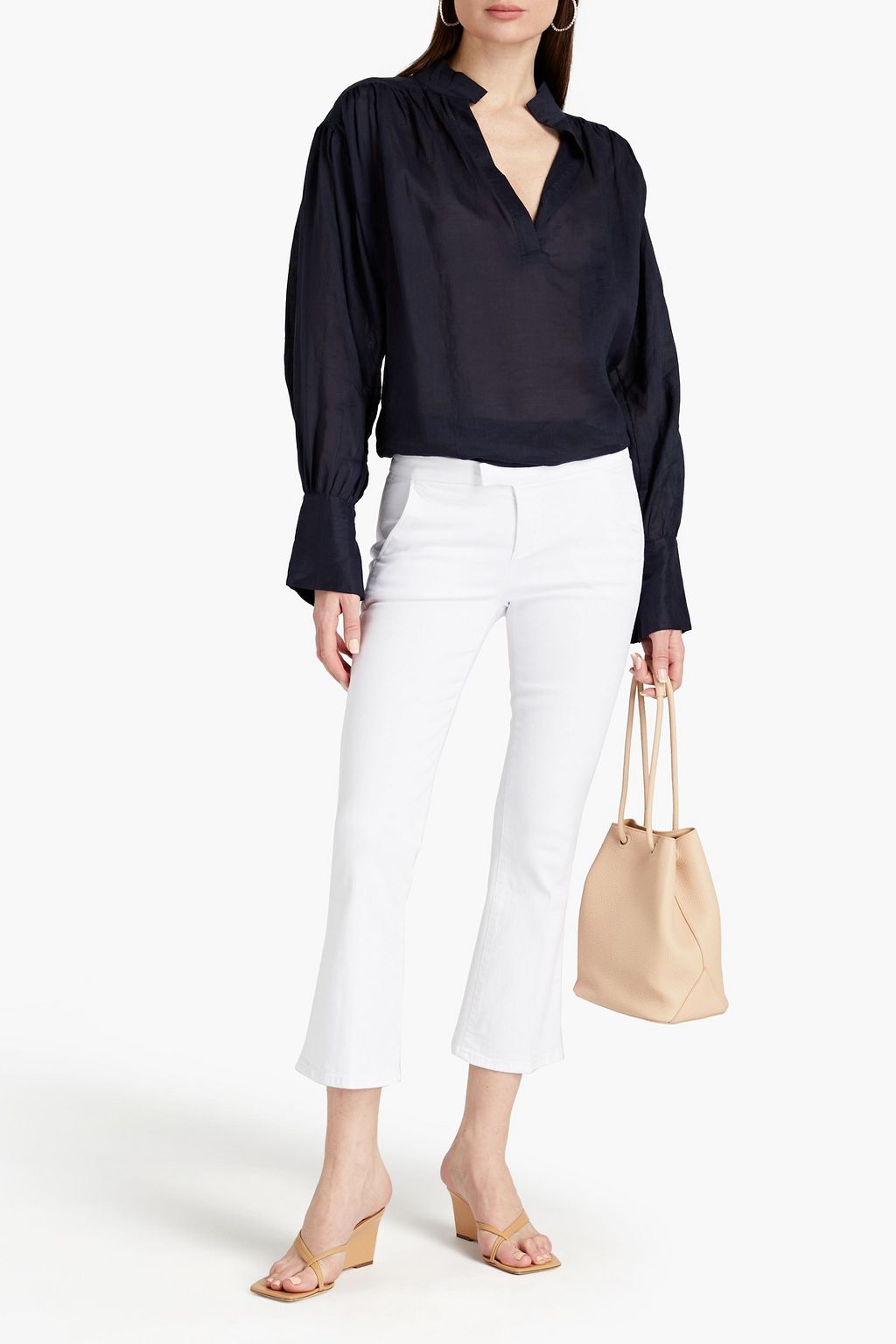 FRAME Le Serge mid-rise kick-flare jeans