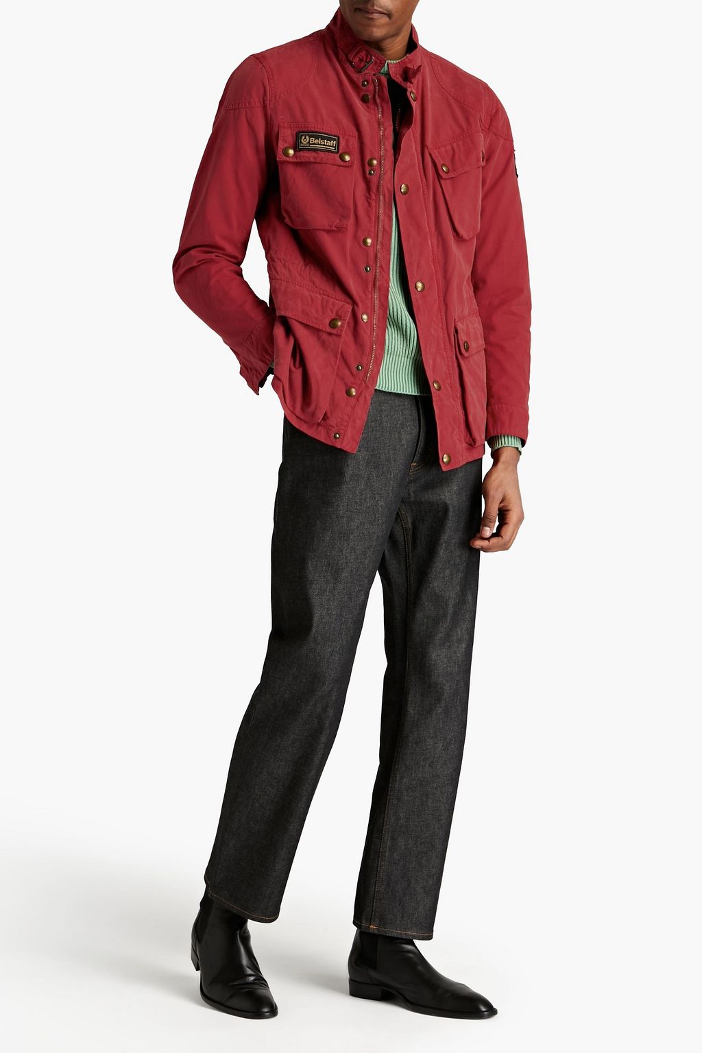 BELSTAFF Logo-appliquéd cotton field jacket