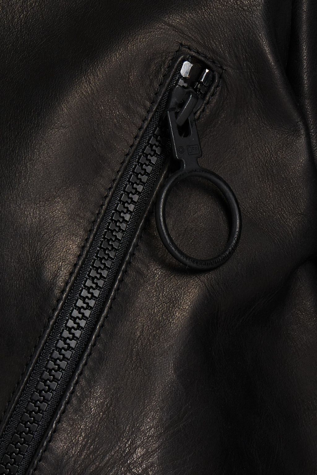 OFF-WHITE™ Printed leather biker jacket