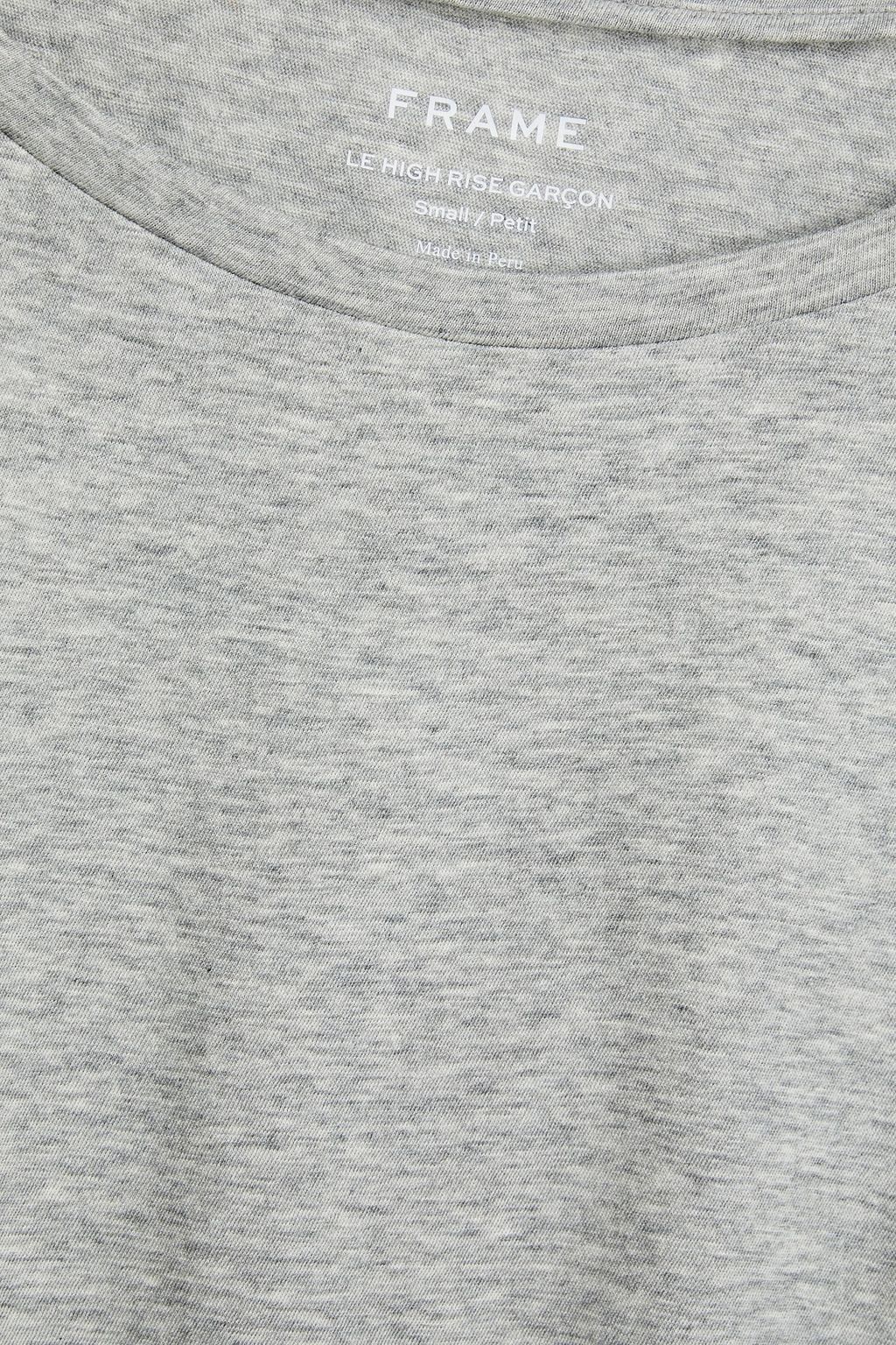 FRAME Le High Rise Garcon mélange Pima cotton-jersey top