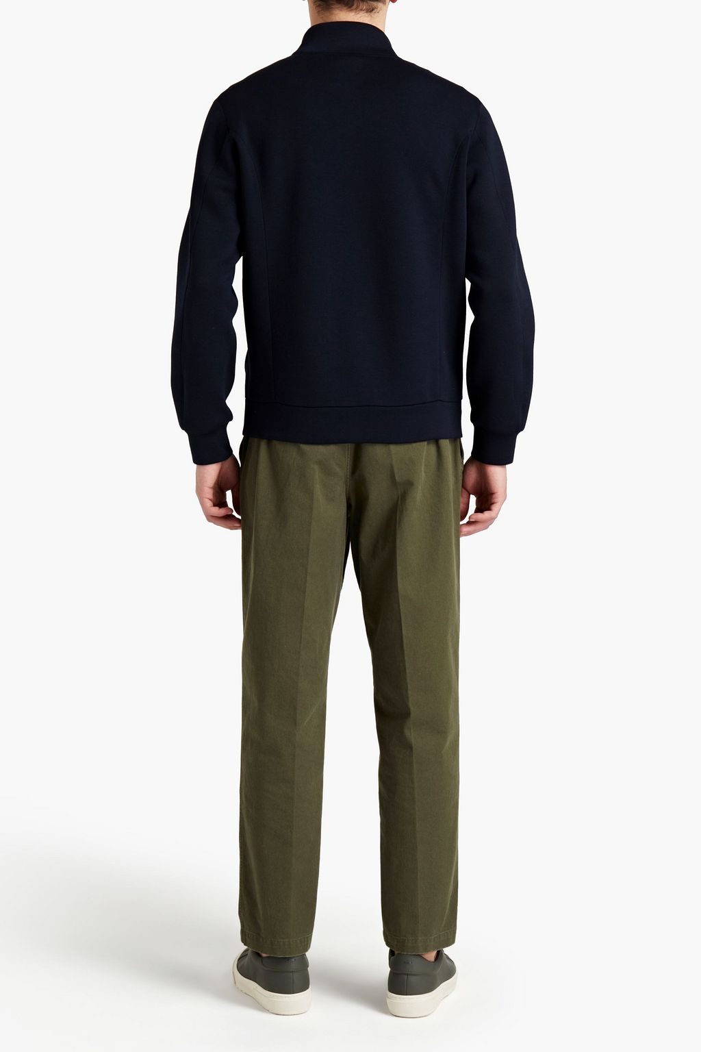 ASPESI Appliquéd scuba sweatshirt