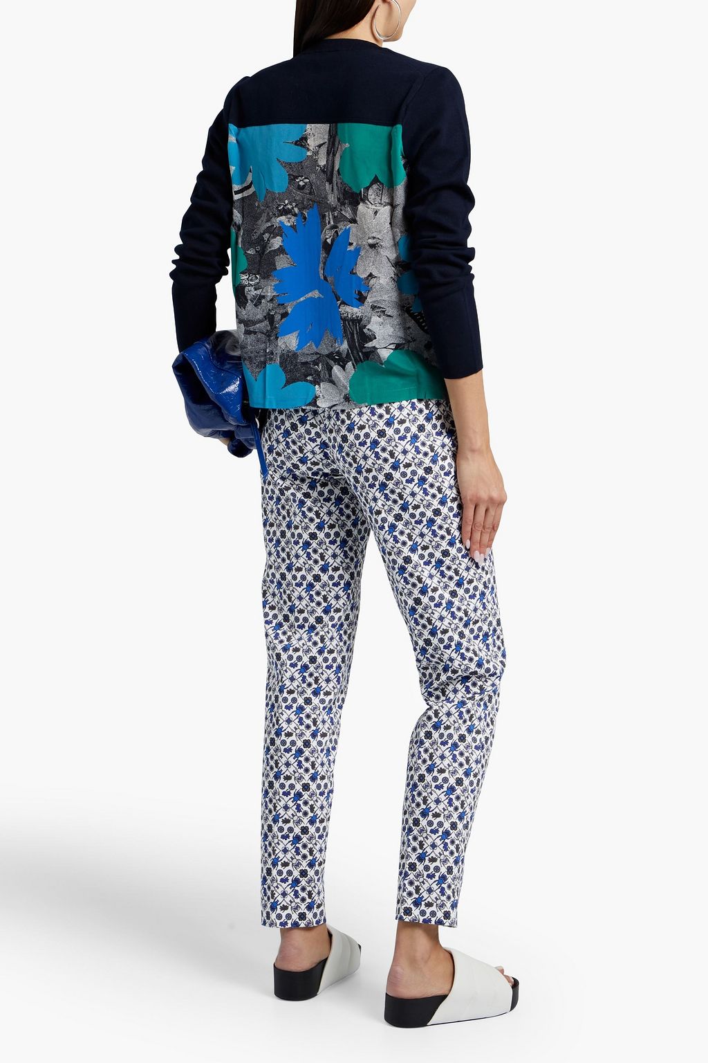PAUL SMITH Printed stretch-cotton twill tapered pants