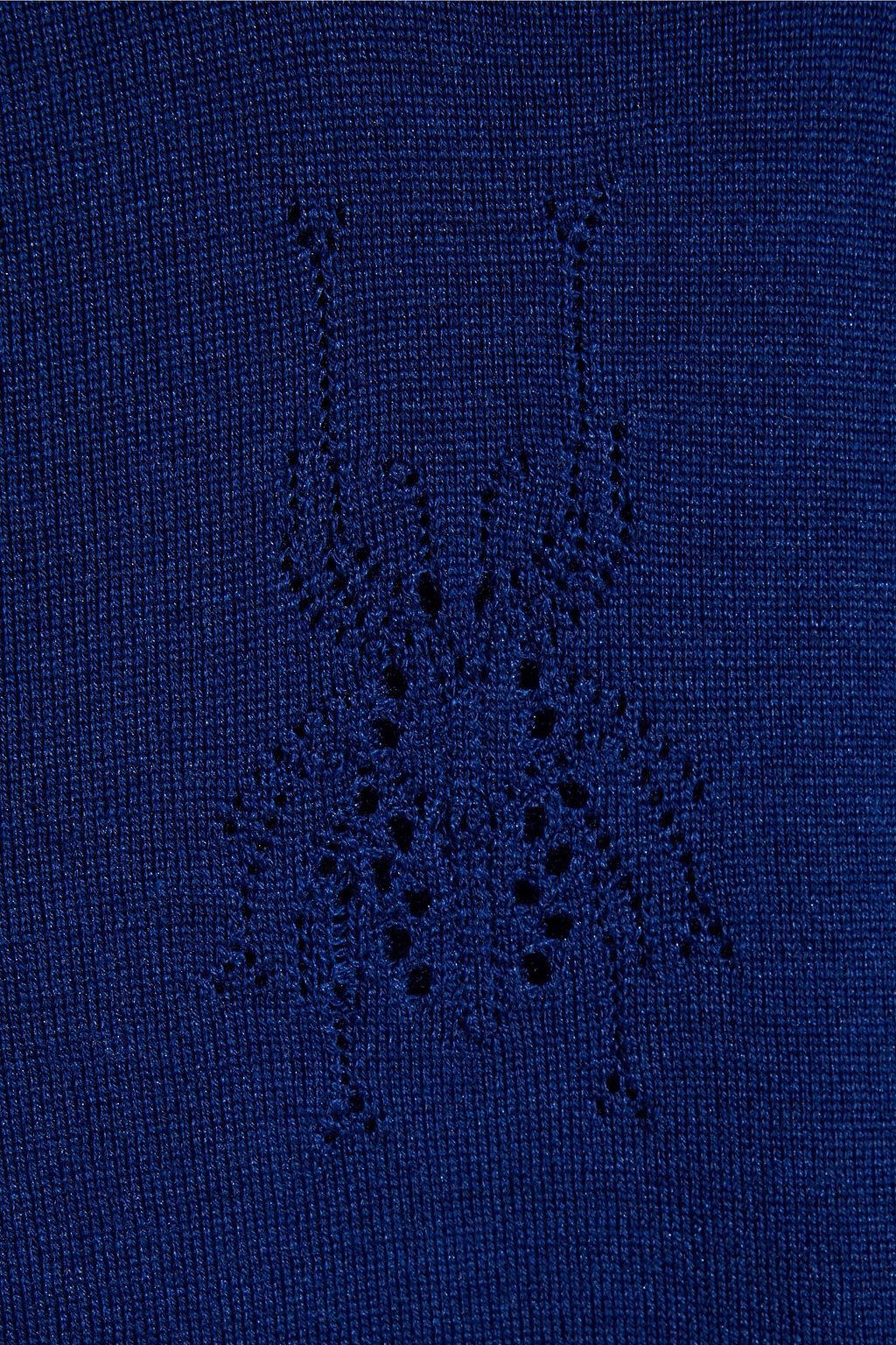 PAUL SMITH Pointelle-knit wool and silk-blend sweater