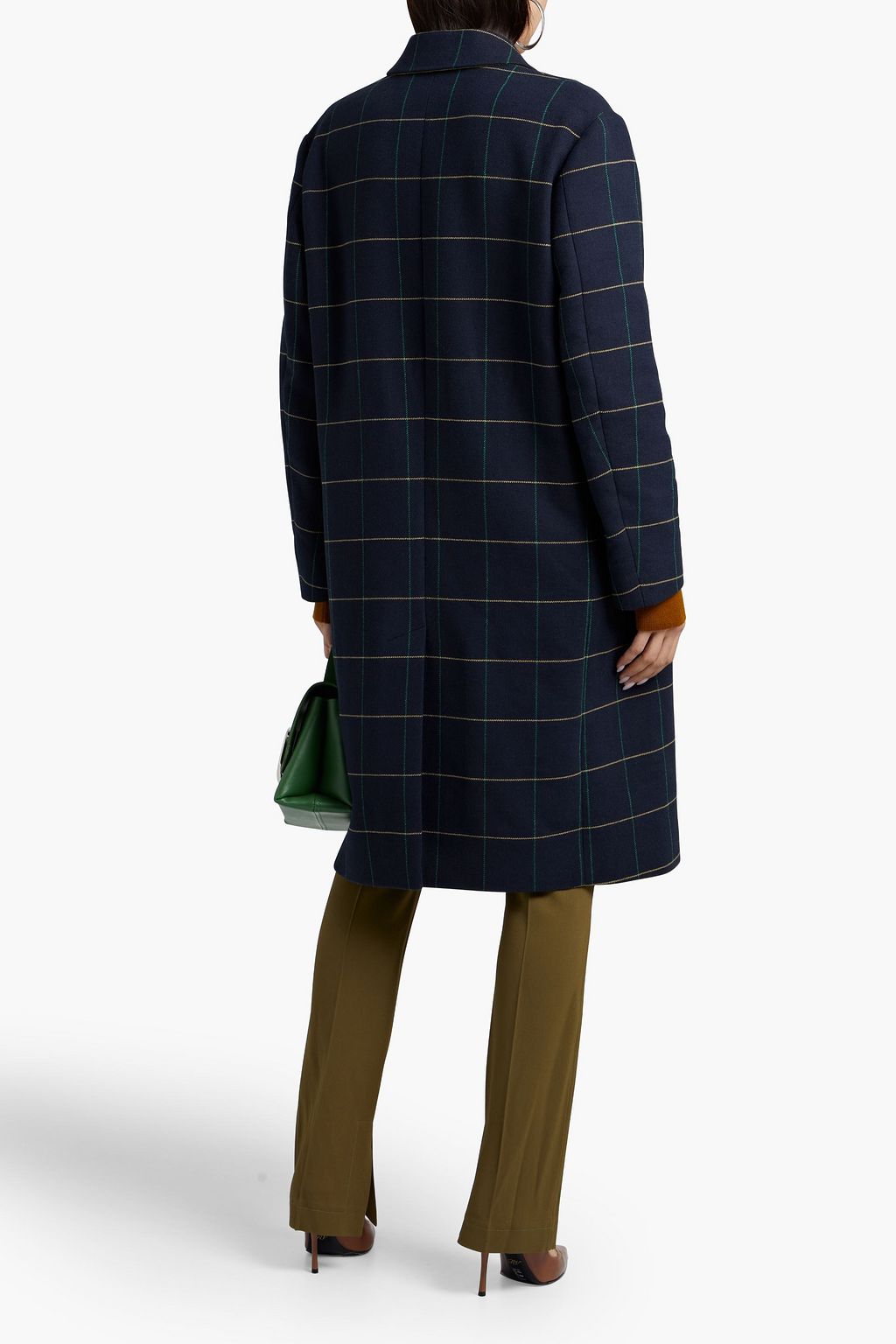 PS PAUL SMITH Checked cotton-blend twill coat