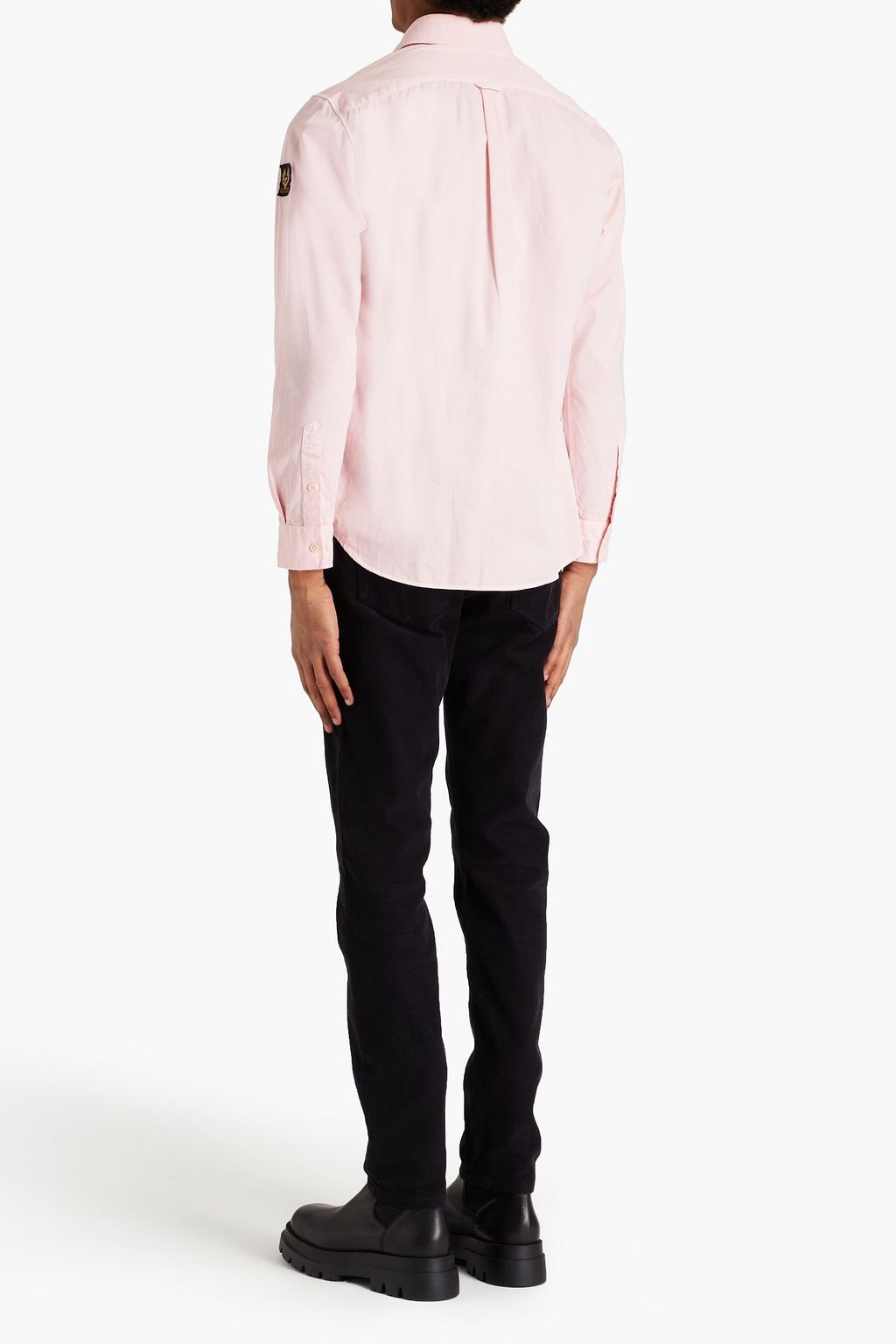 BELSTAFF Pitch logo-appliquéd cotton-twill shirt
