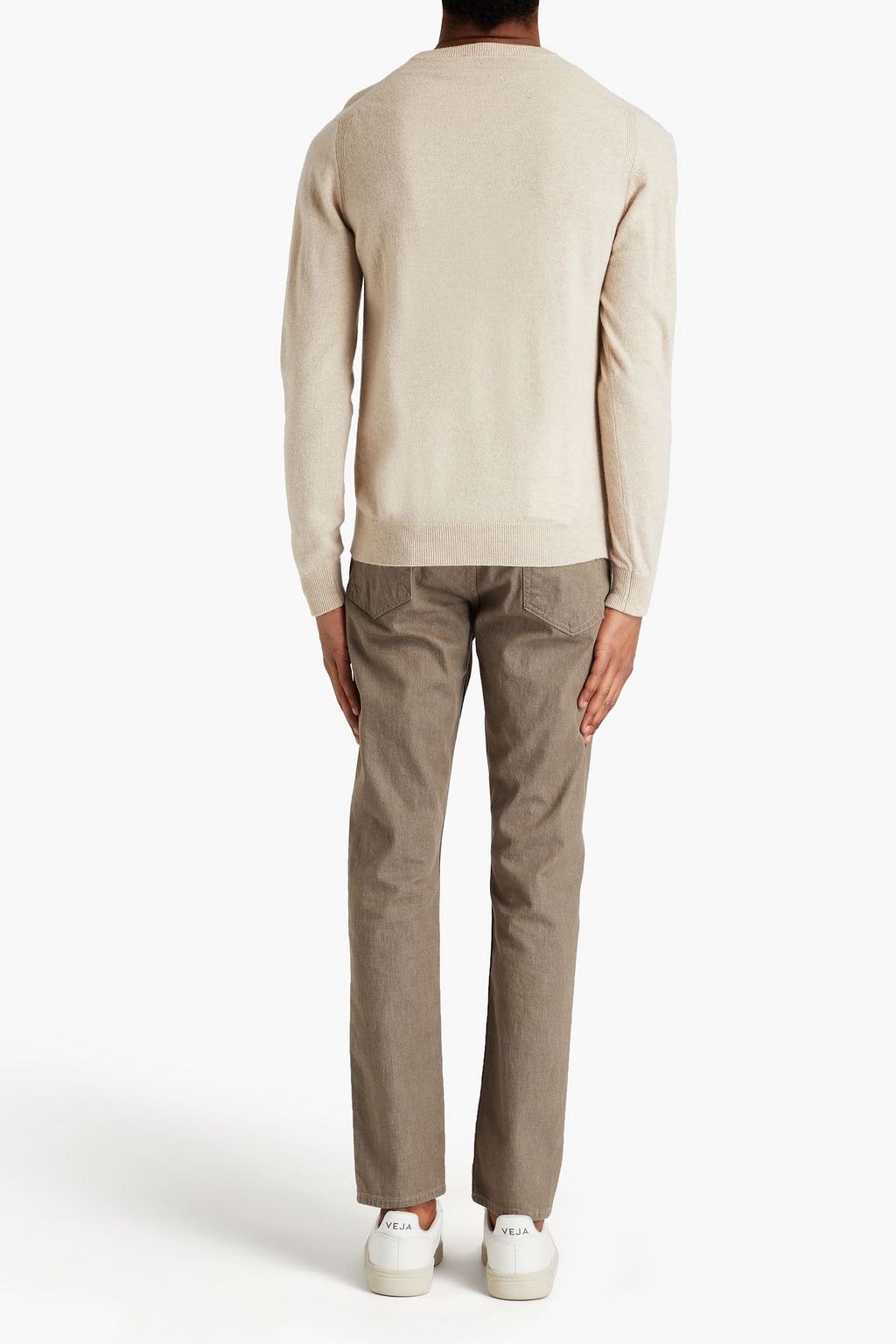 BELSTAFF Engineered slim-fit wool and cashmere-blend sweater