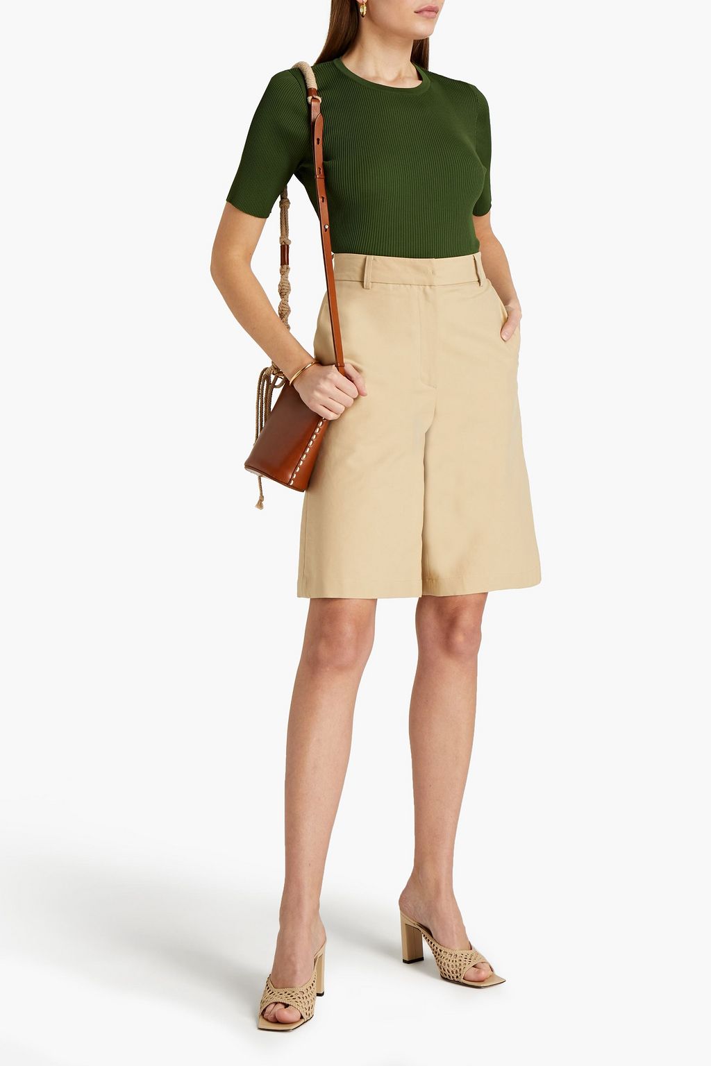 ZIMMERMANN Ribbed jersey top