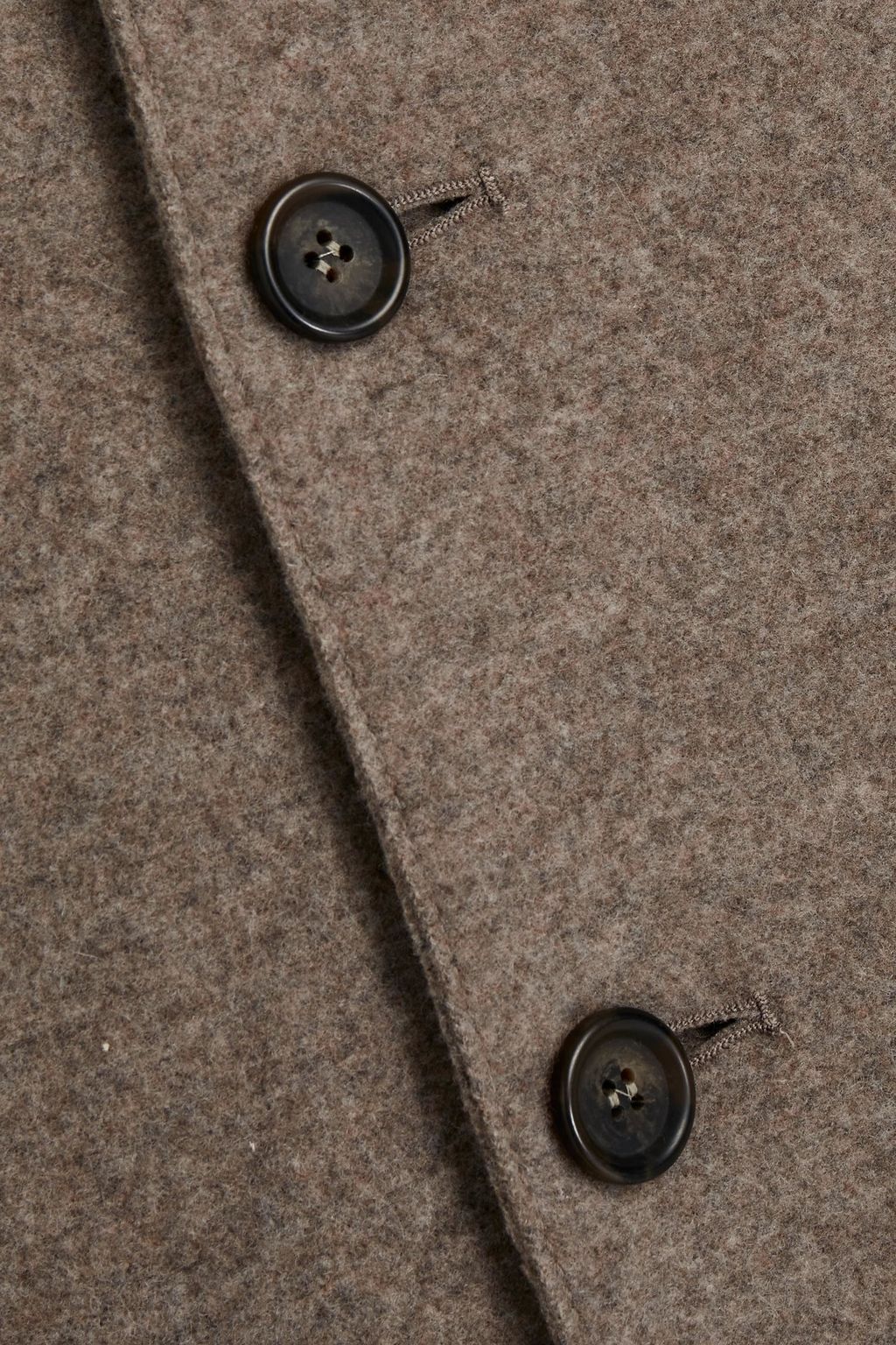 ASPESI Mélange brushed wool and cashmere-blend felt jacket