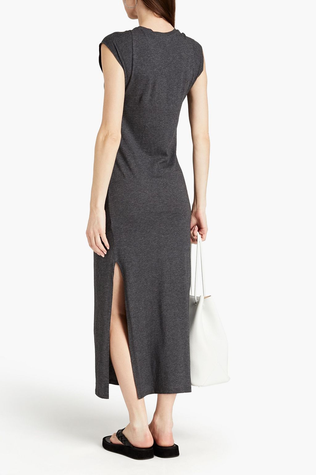 FRAME Le Muscle organic Pima cotton-jersey maxi dress