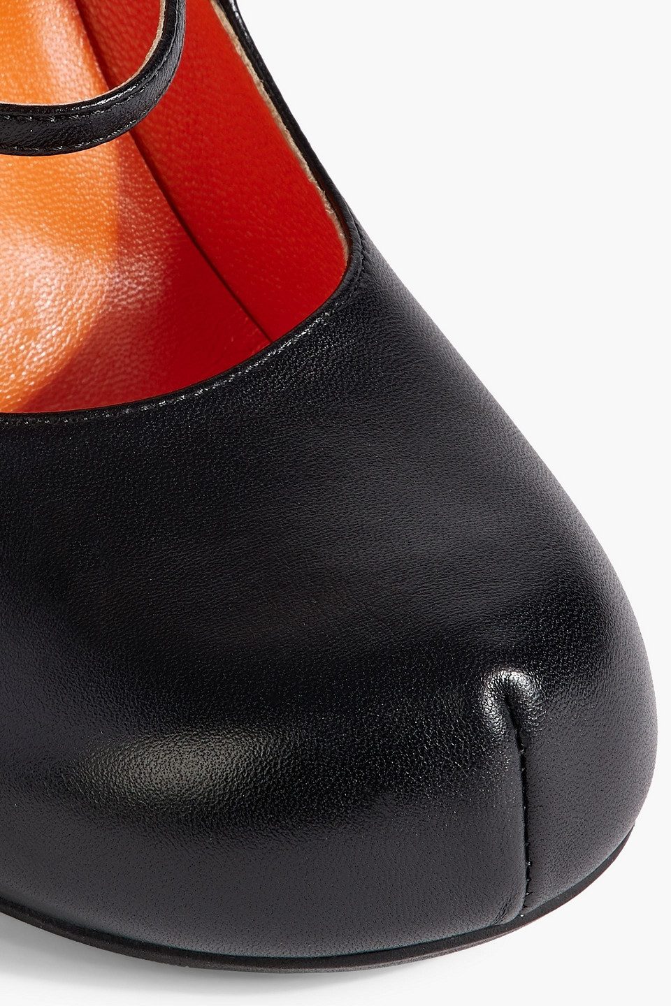 Marni Leather Mary Jane Pumps In Black