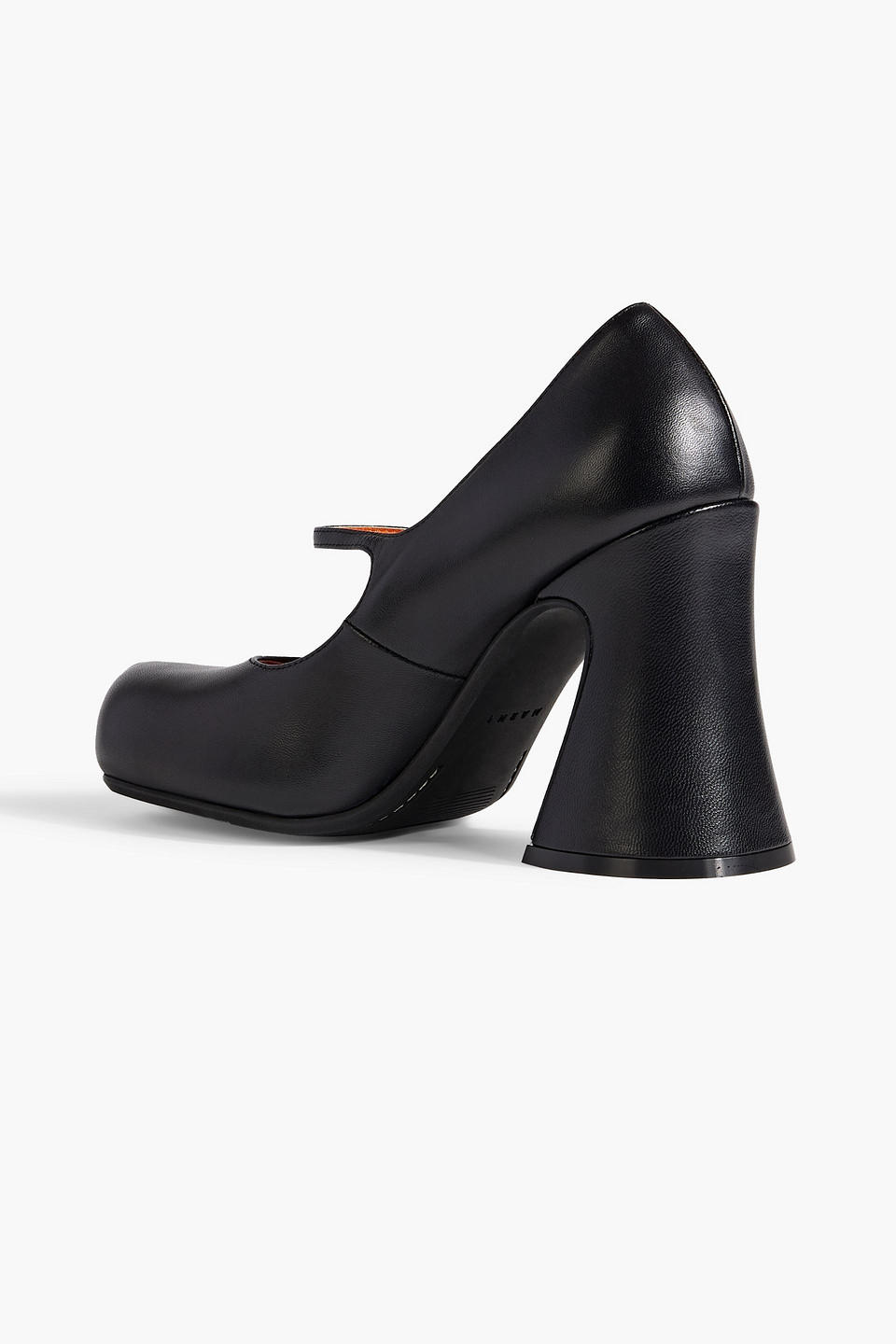 Marni Leather Mary Jane Pumps In Black