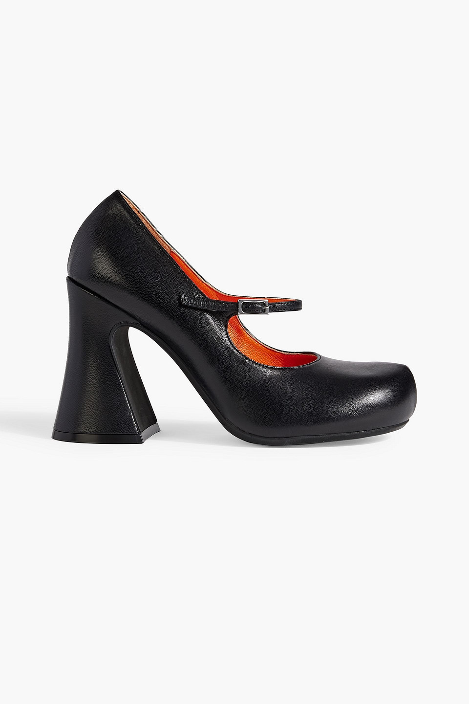 Marni Leather Mary Jane Pumps In Black