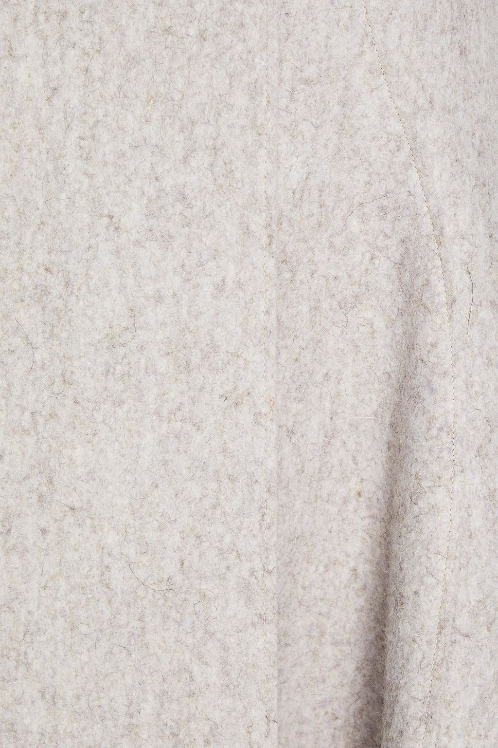 JIL SANDER Fluted mélange wool-blend skirt