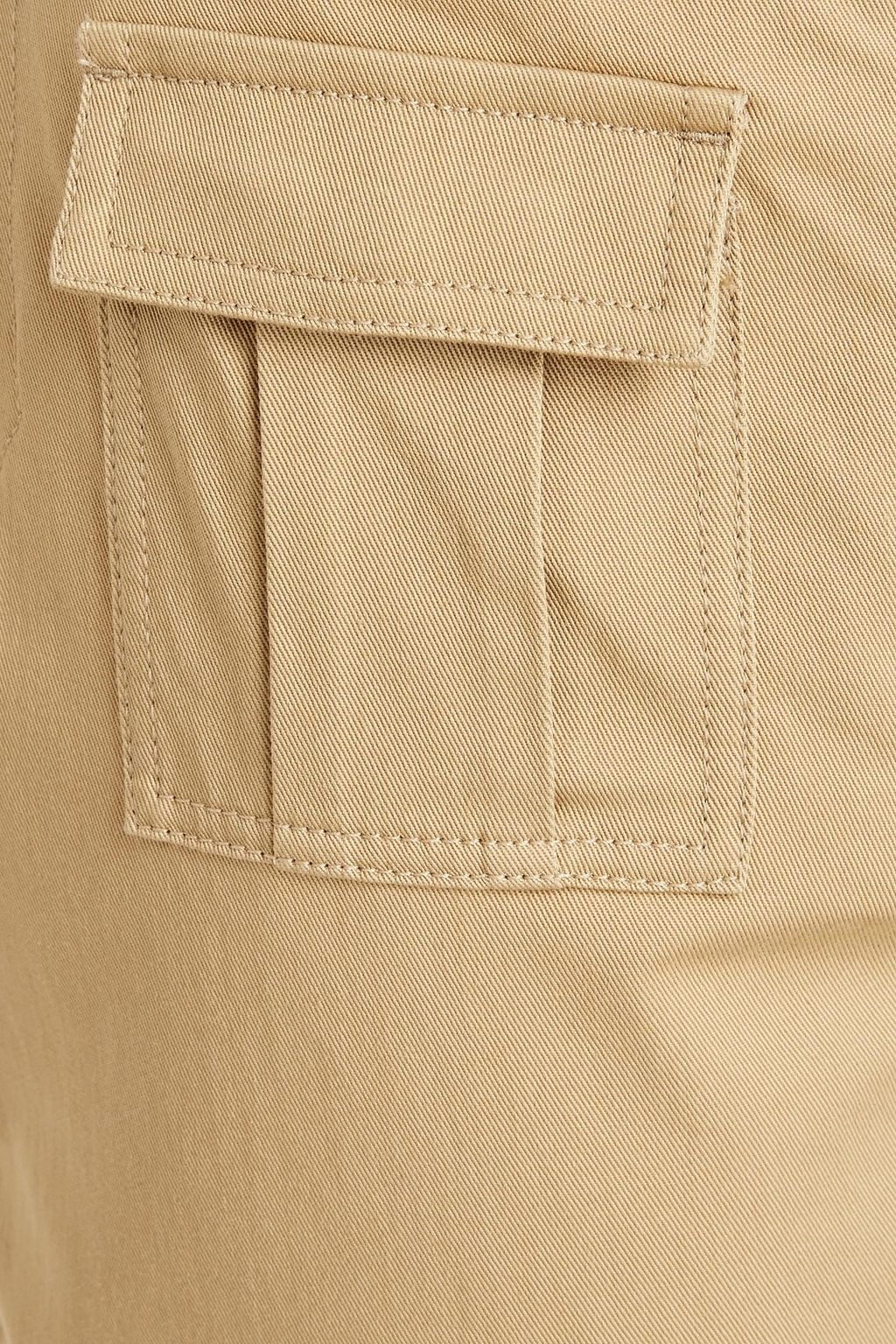 DOLCE&GABBANA Cropped cotton-blend gabardine tapered pants