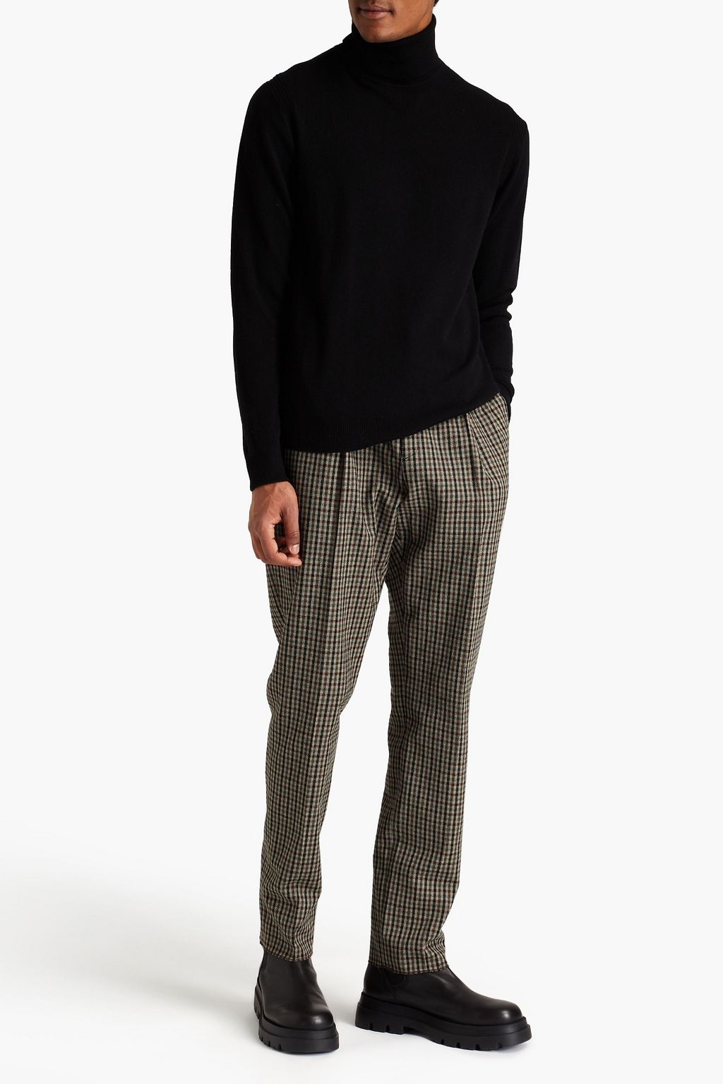 BELSTAFF Engineered wool and cashmere-blend turtleneck sweater