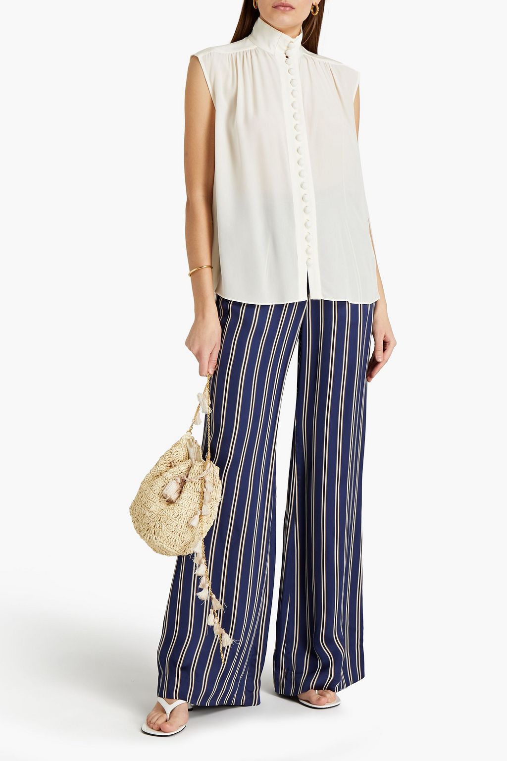ZIMMERMANN Silk-satin crepe blouse