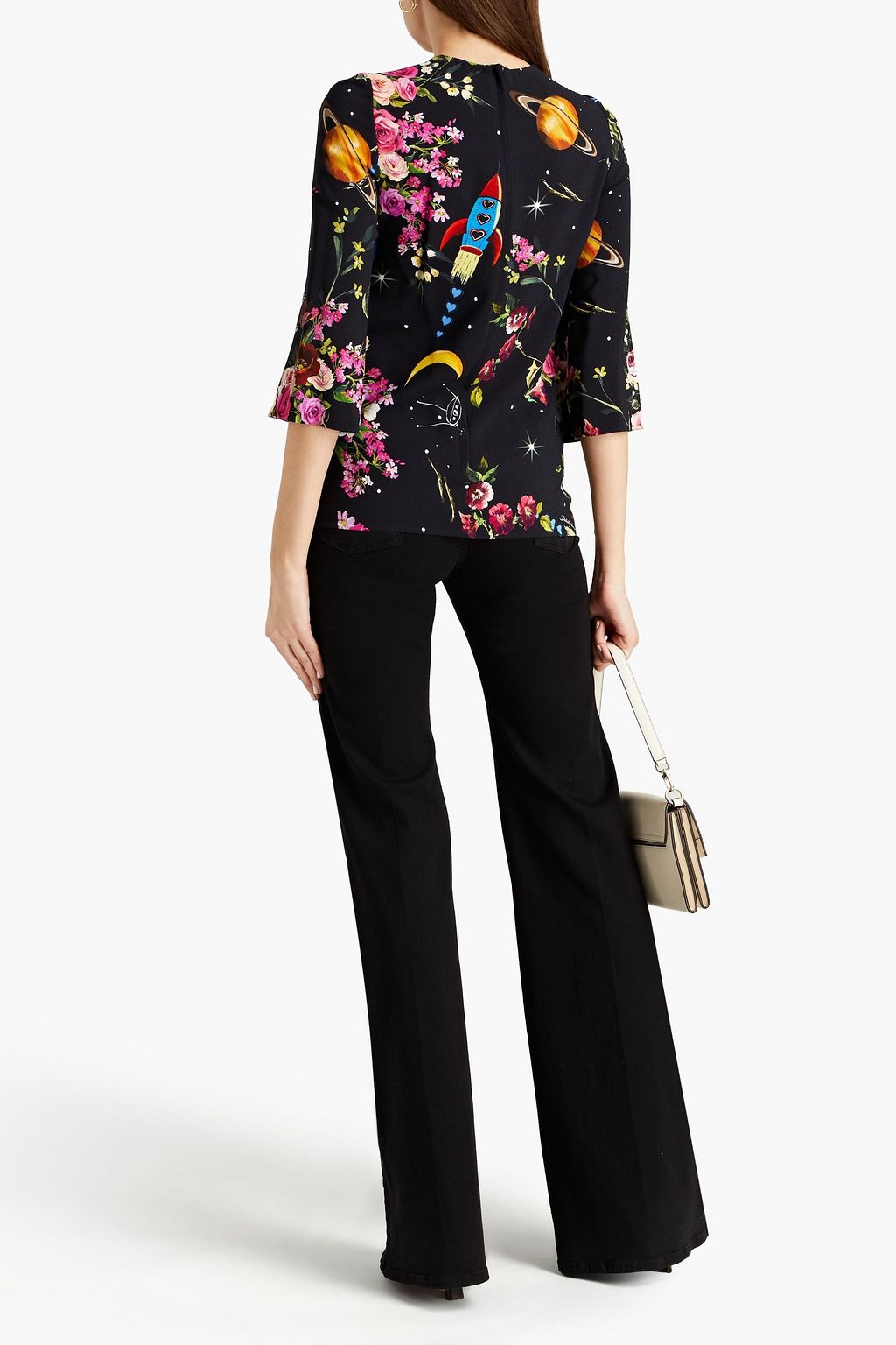DOLCE&GABBANA Printed crepe blouse