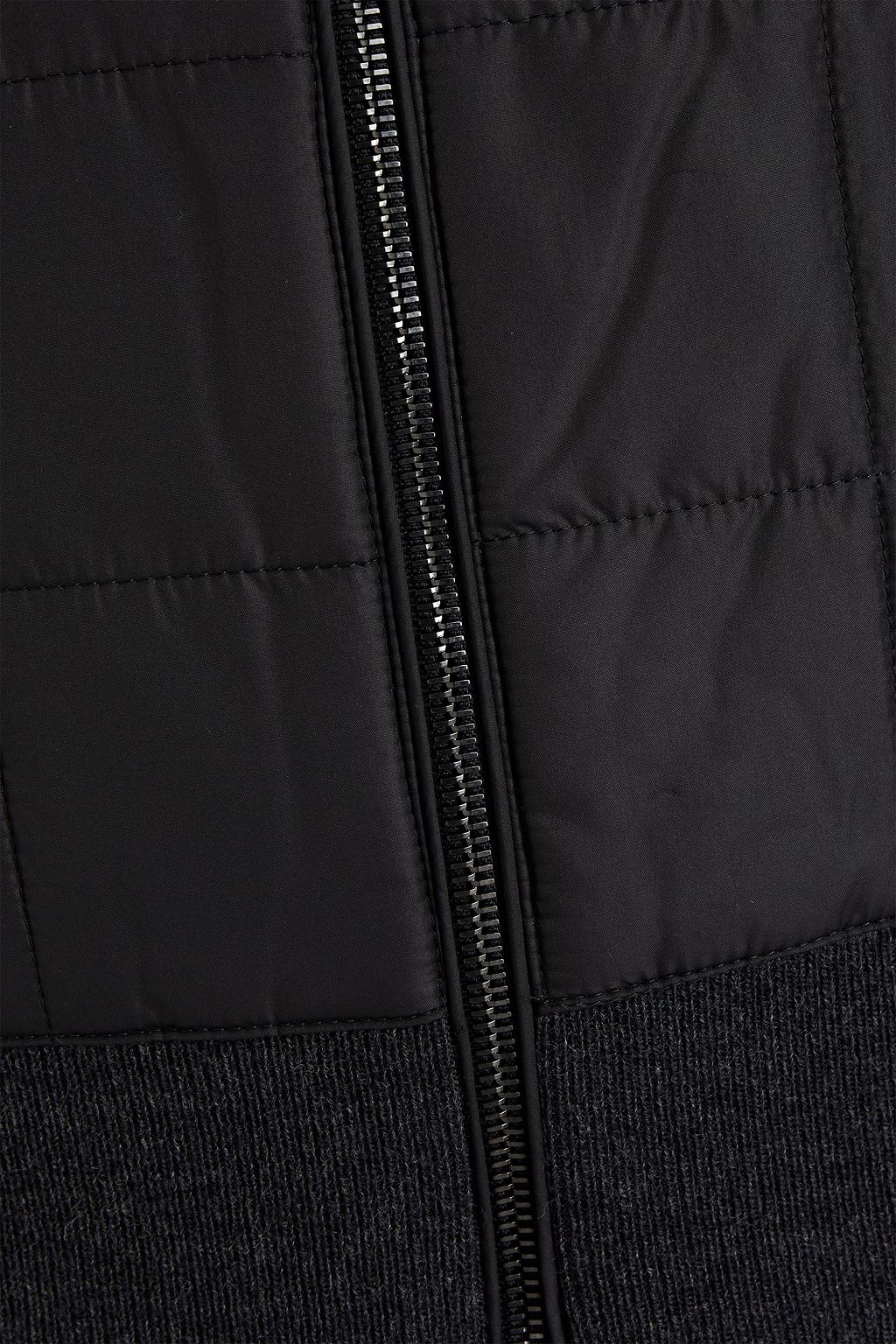 BELSTAFF New Kelby slim-fit quilted shell-paneled wool cardigan