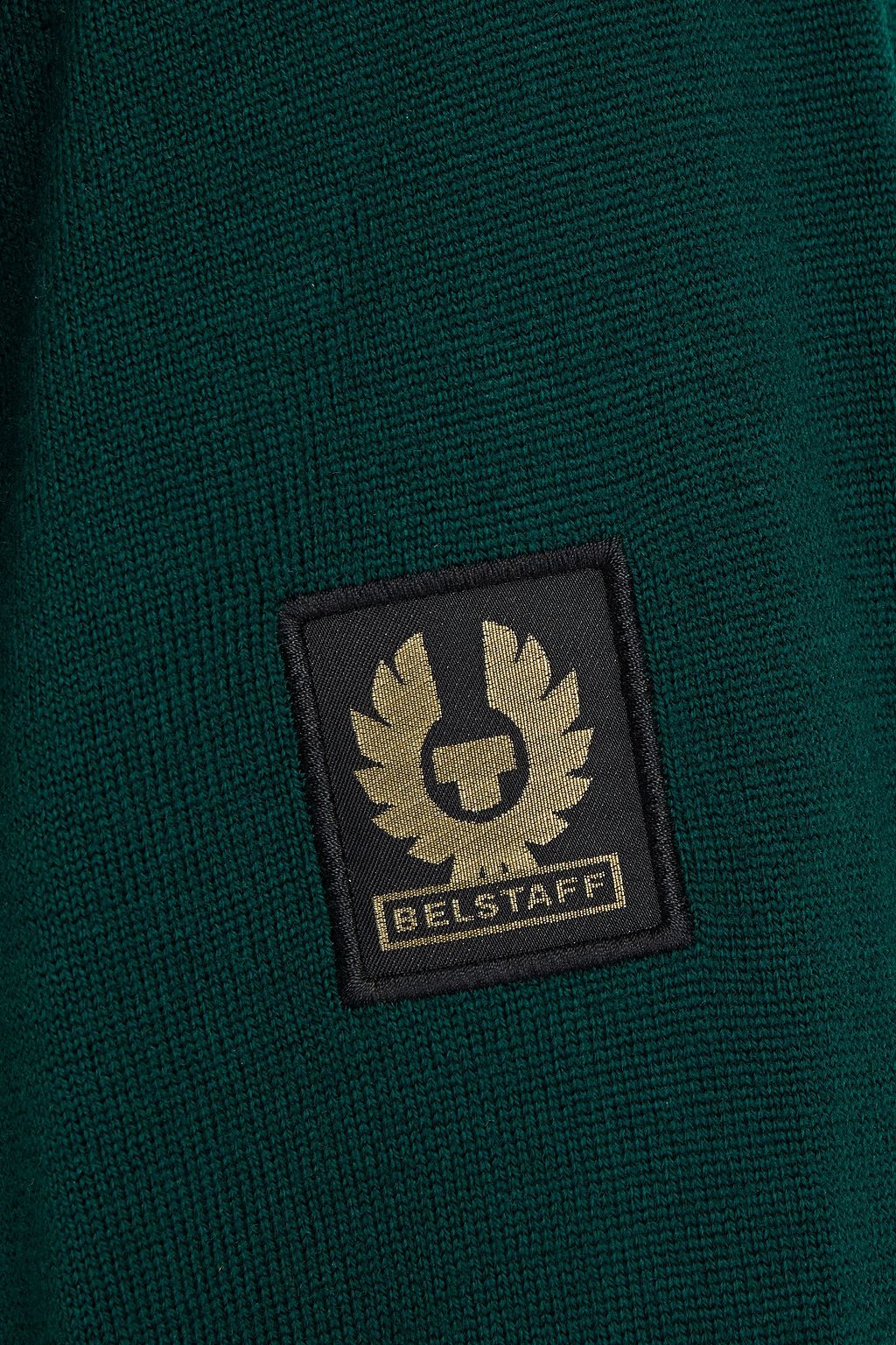 BELSTAFF New Kelby slim-fit quilted shell-paneled wool cardigan