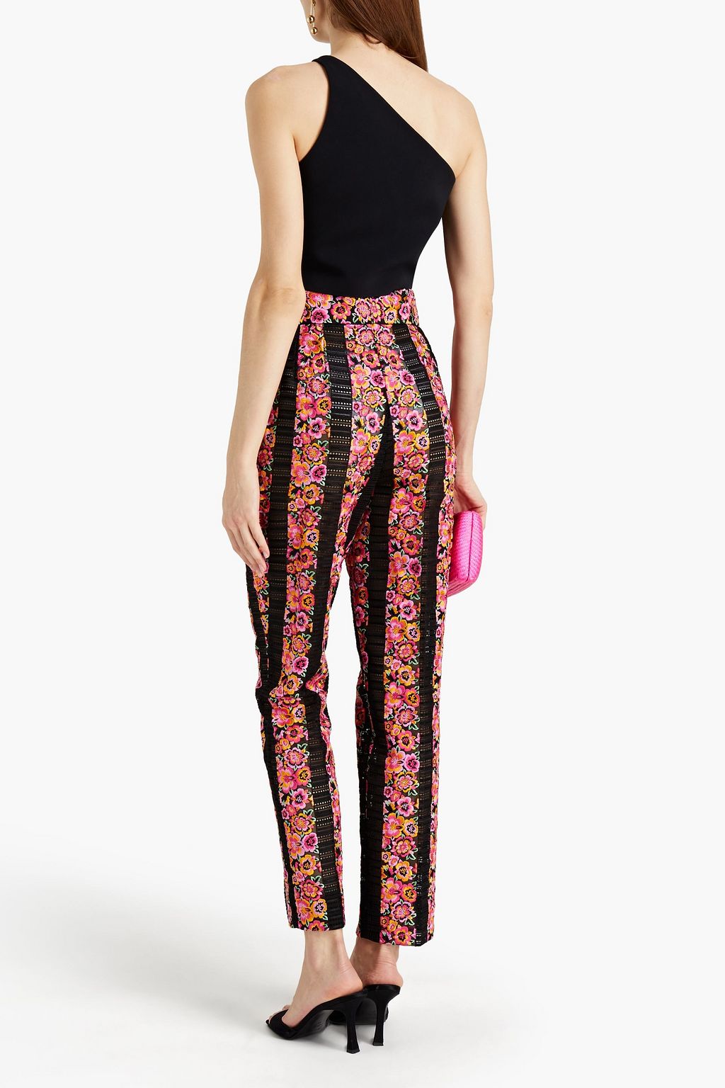 DOLCE & GABBANA オーガンザ テーパード パンツ