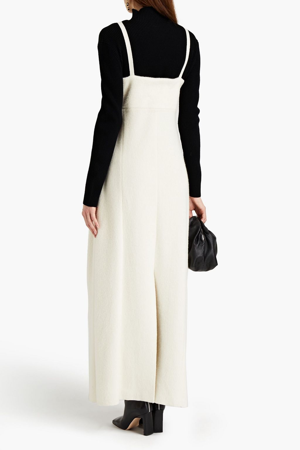 JIL SANDER Brushed wool maxi dress
