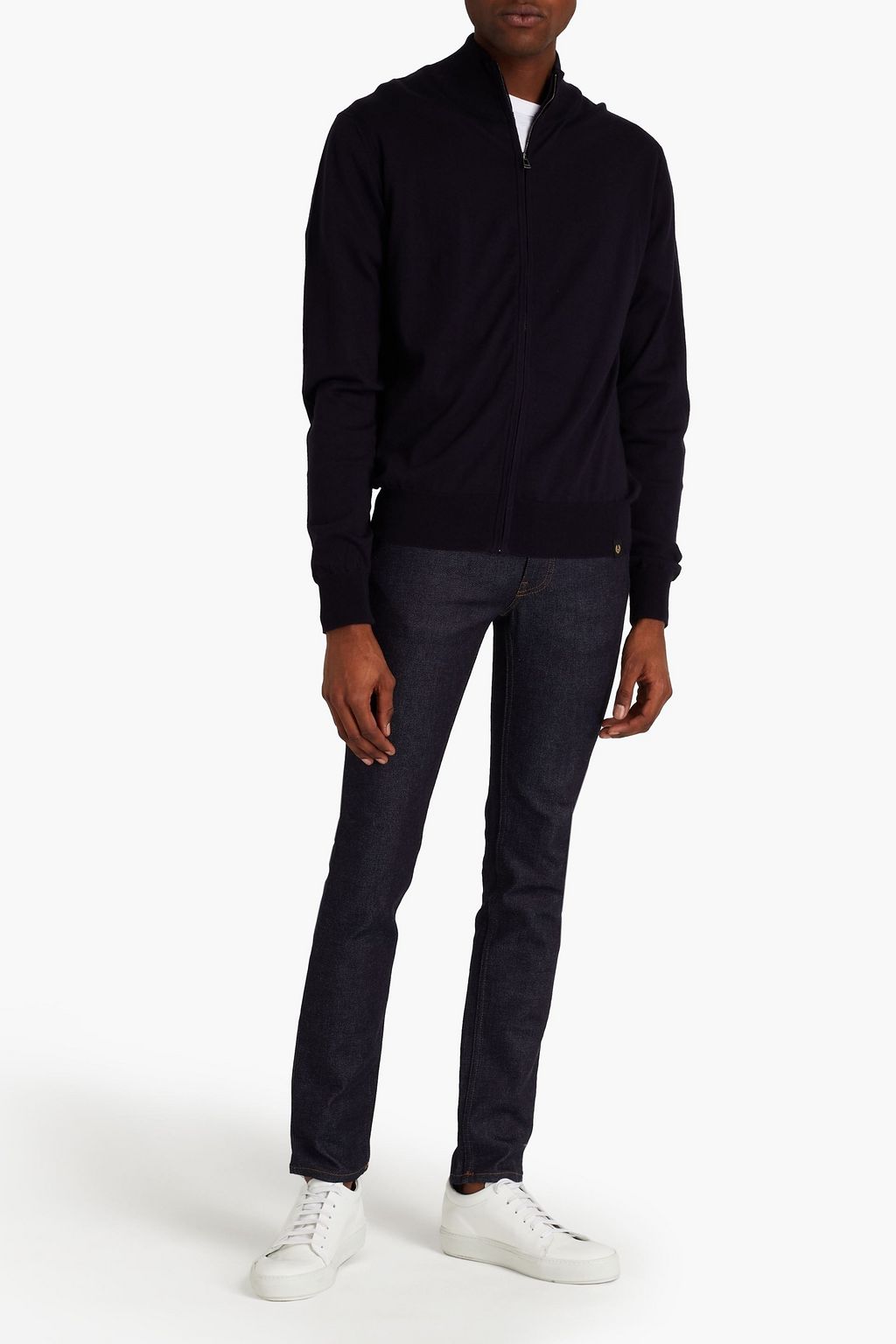 BELSTAFF Engineered cotton and cashmere-blend cardigan