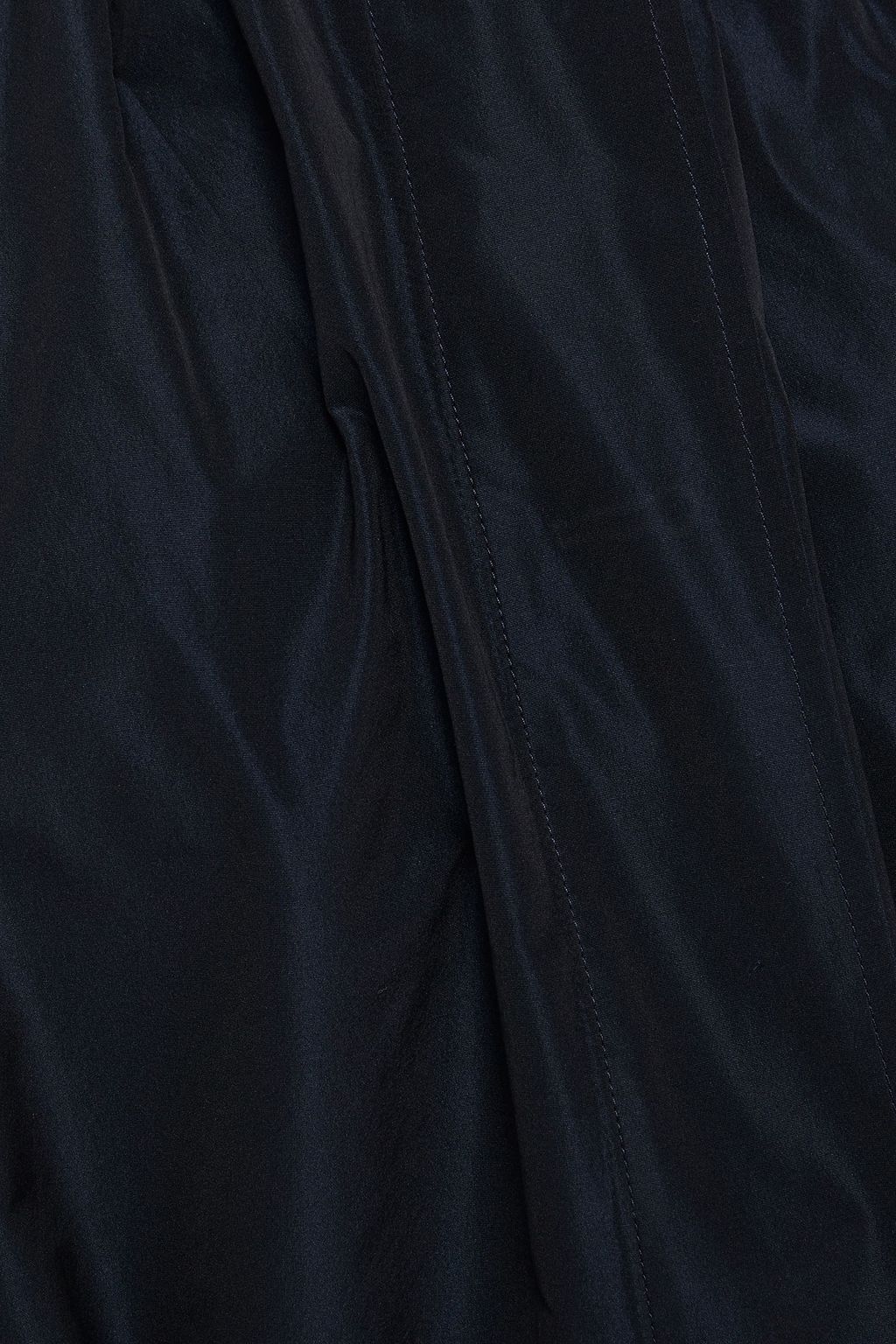JIL SANDER Belted gathered shell midi dress