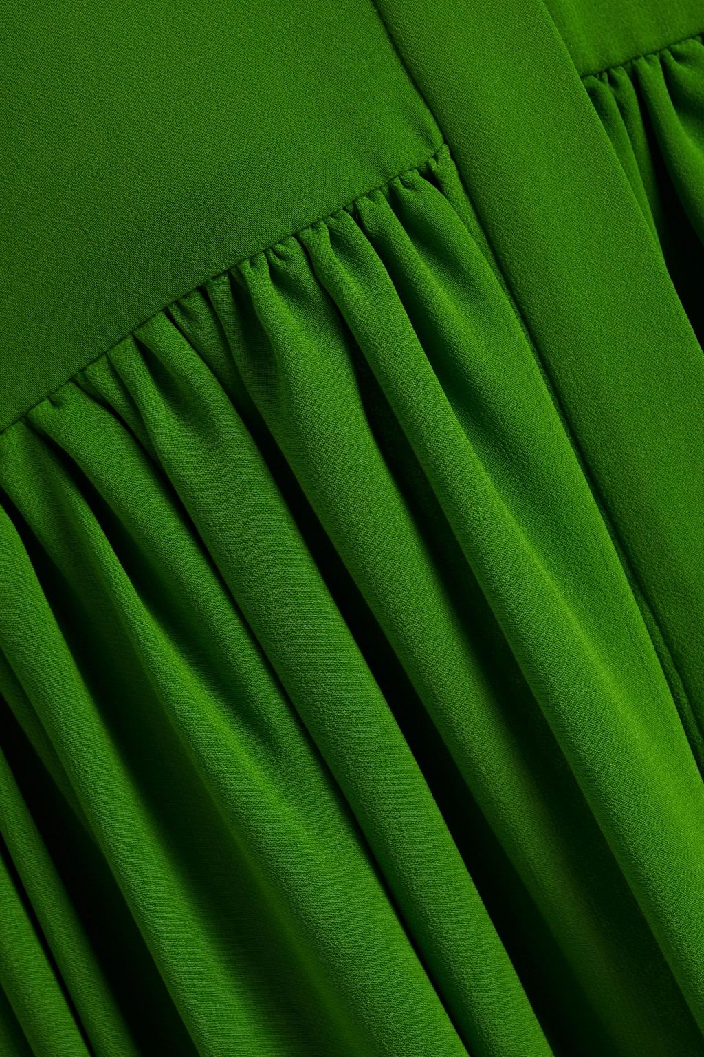 VALENTINO GARAVANI Draped chiffon midi shirt dress