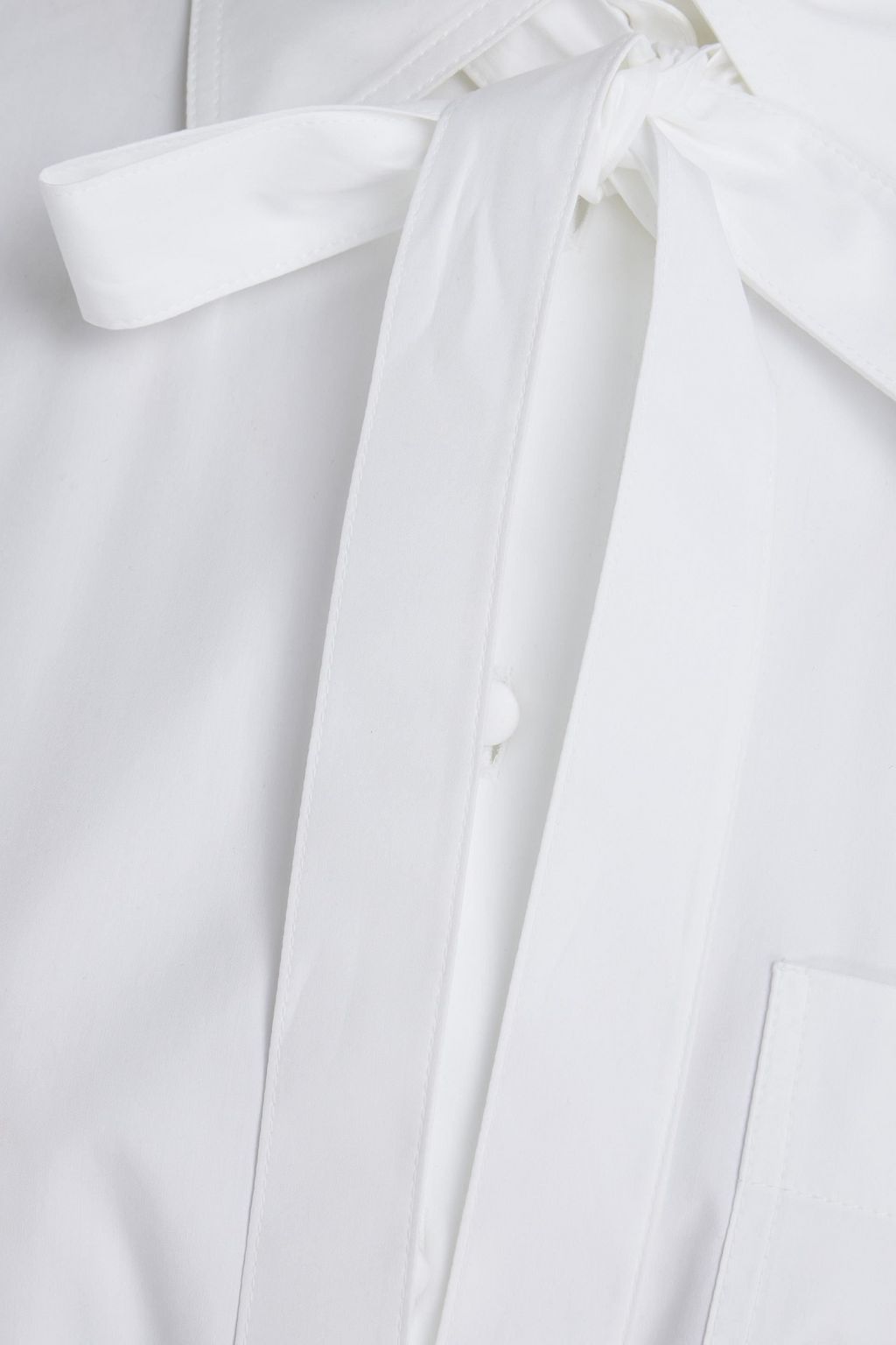 VALENTINO GARAVANI Pleated cotton-blend poplin playsuit