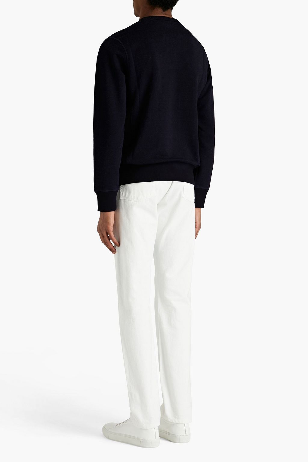 BELSTAFF Logo-embroidered French cotton-blend terry sweatshirt