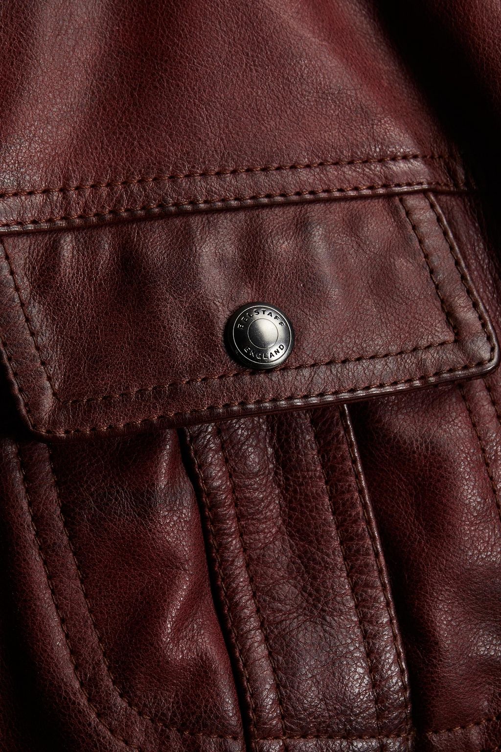 Burgundy Lola leather jacket | BELSTAFF | THE OUTNET