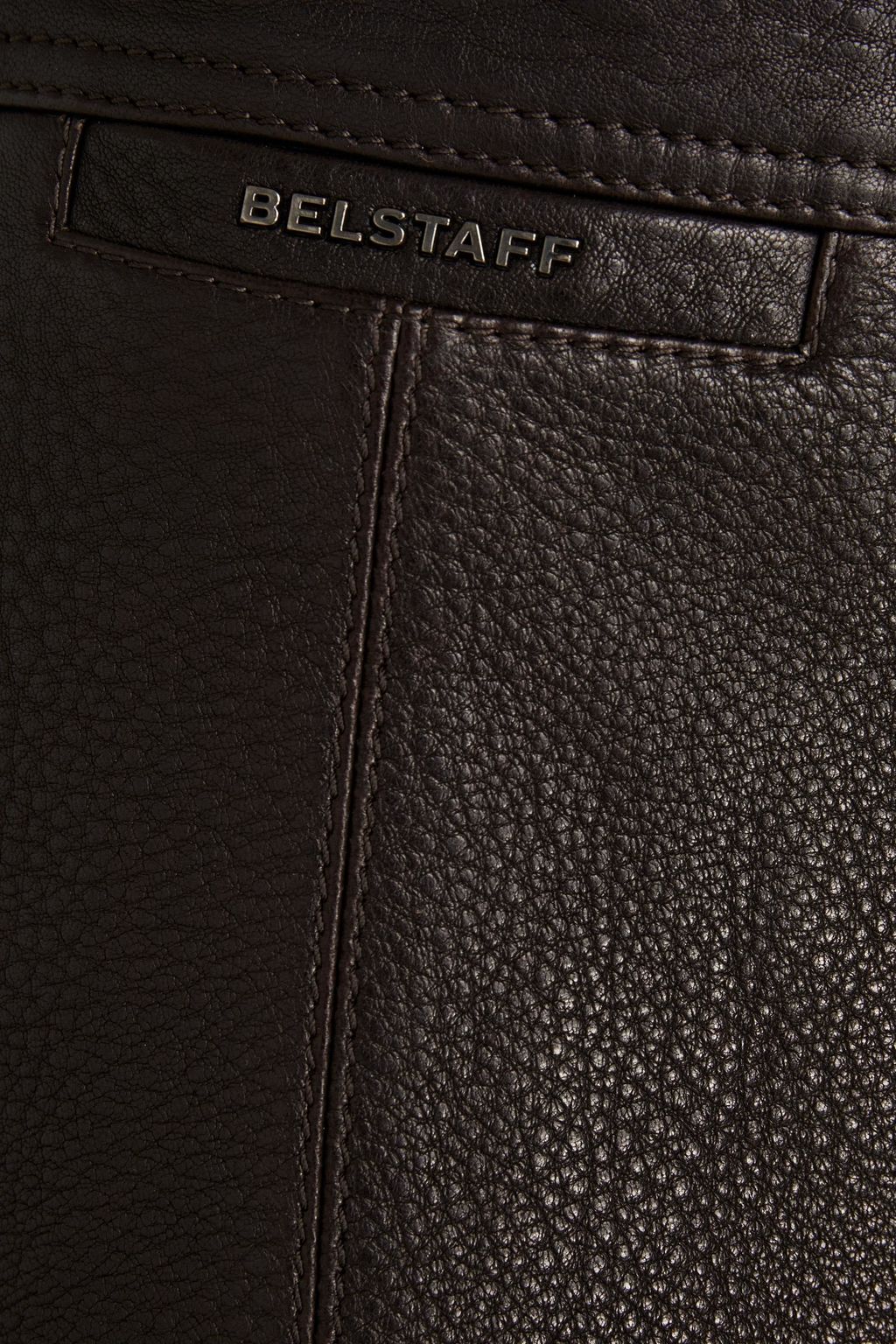 BELSTAFF Biker leather mini skirt