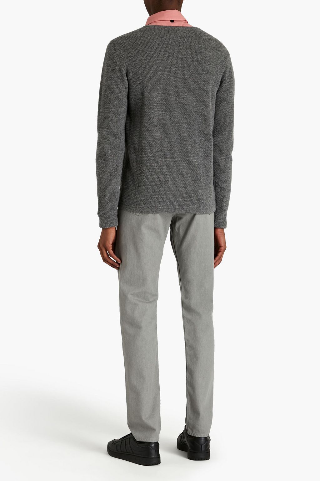 BELSTAFF Waffle-knit wool and cashmere-blend sweater