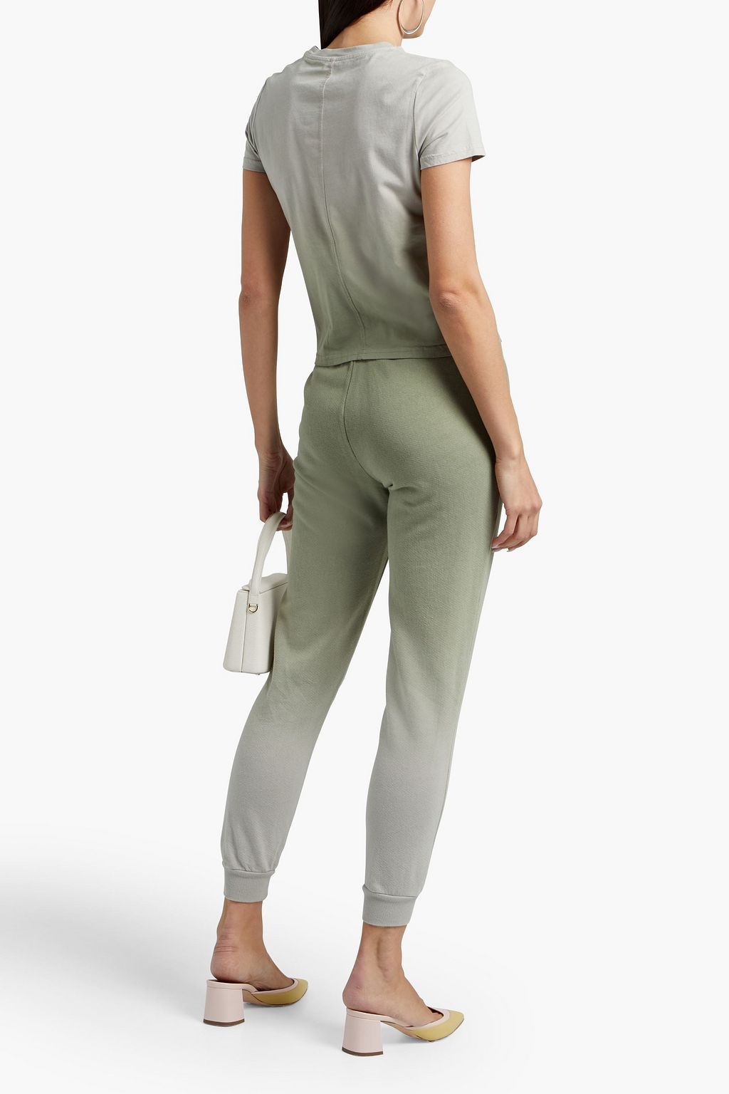 ALICE + OLIVIA Cindy dégradé cotton-jersey T-shirt