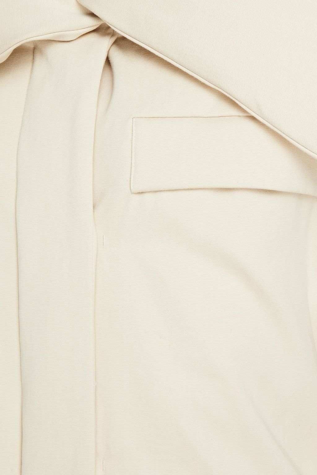 JIL SANDER Striped cotton-canvas down coat