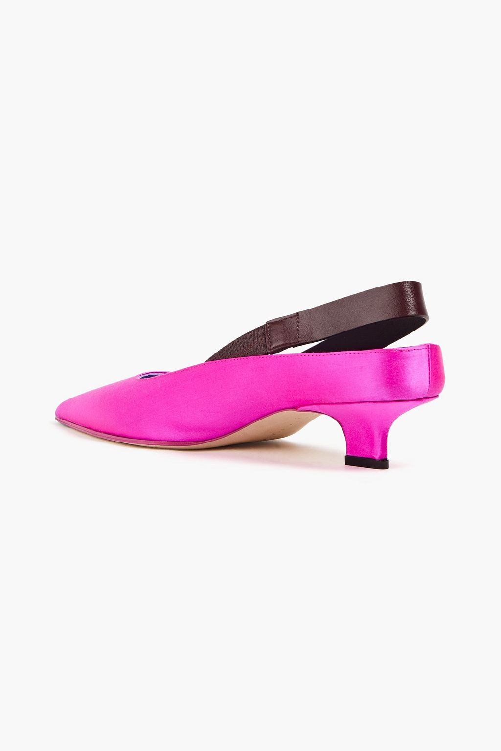 VICTORIA BECKHAM Solar satin slingback pumps | THE OUTNET