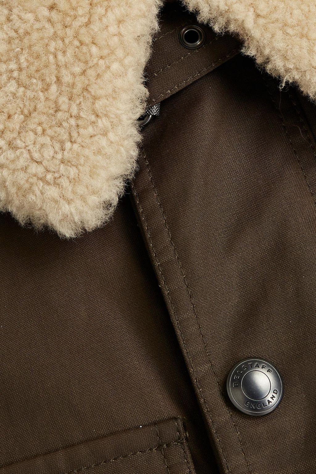 BELSTAFF Patrol shearling-trimmed waxed-cotton jacket