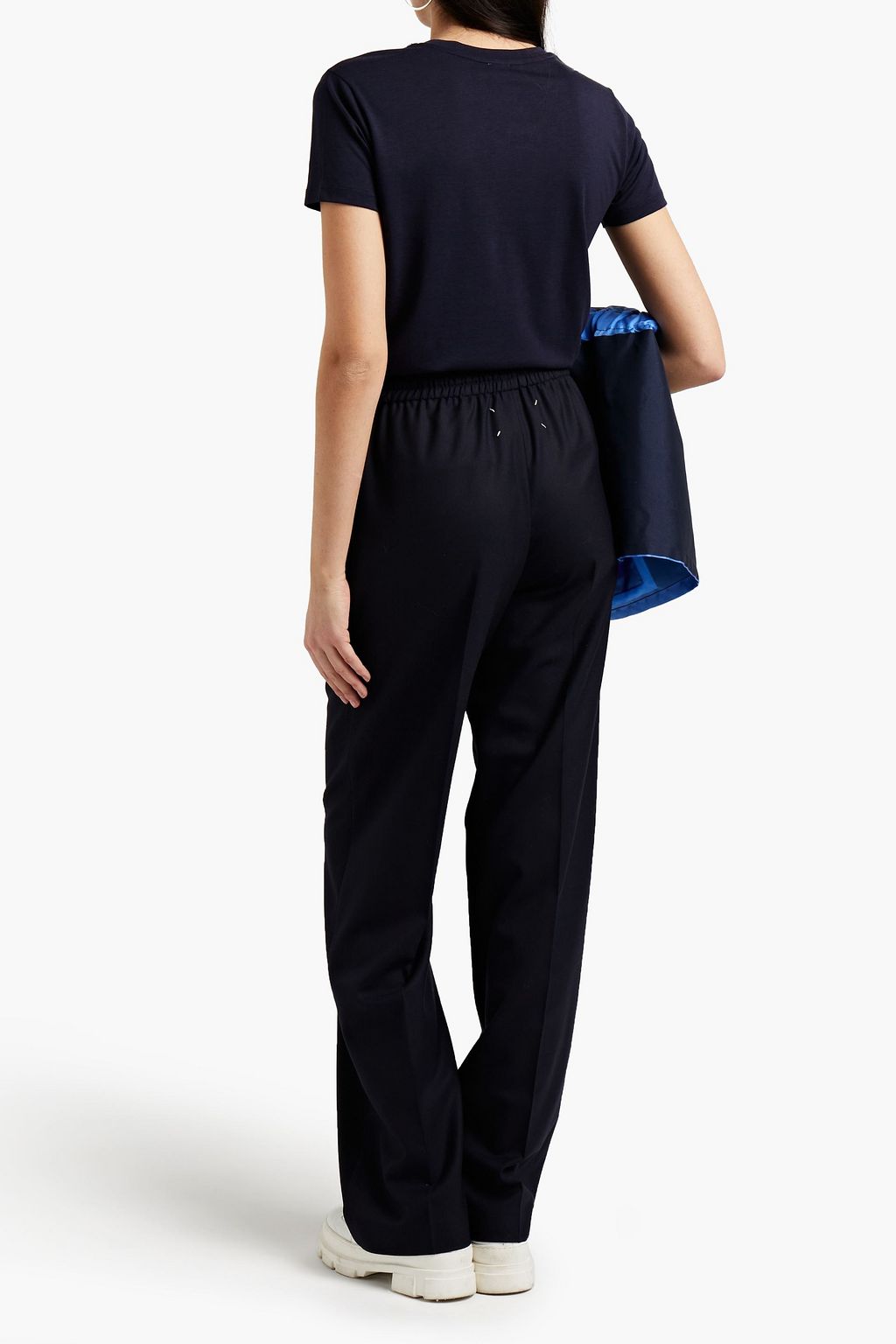 MAISON MARGIELA Wool-blend twill straight-leg pants