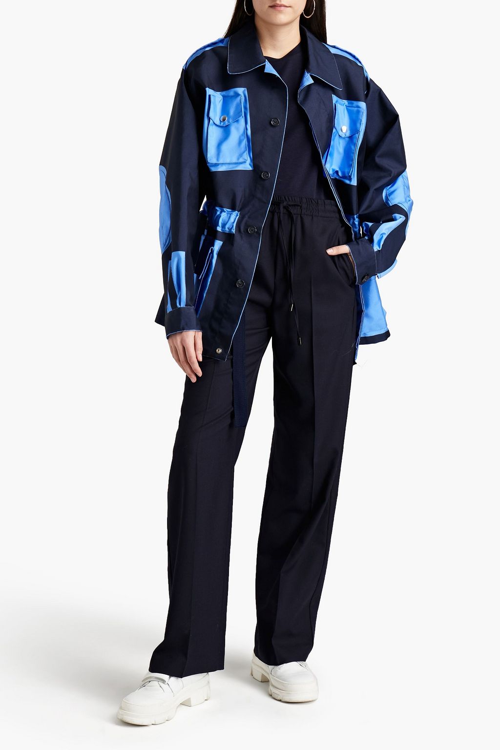 MAISON MARGIELA Wool-blend twill straight-leg pants