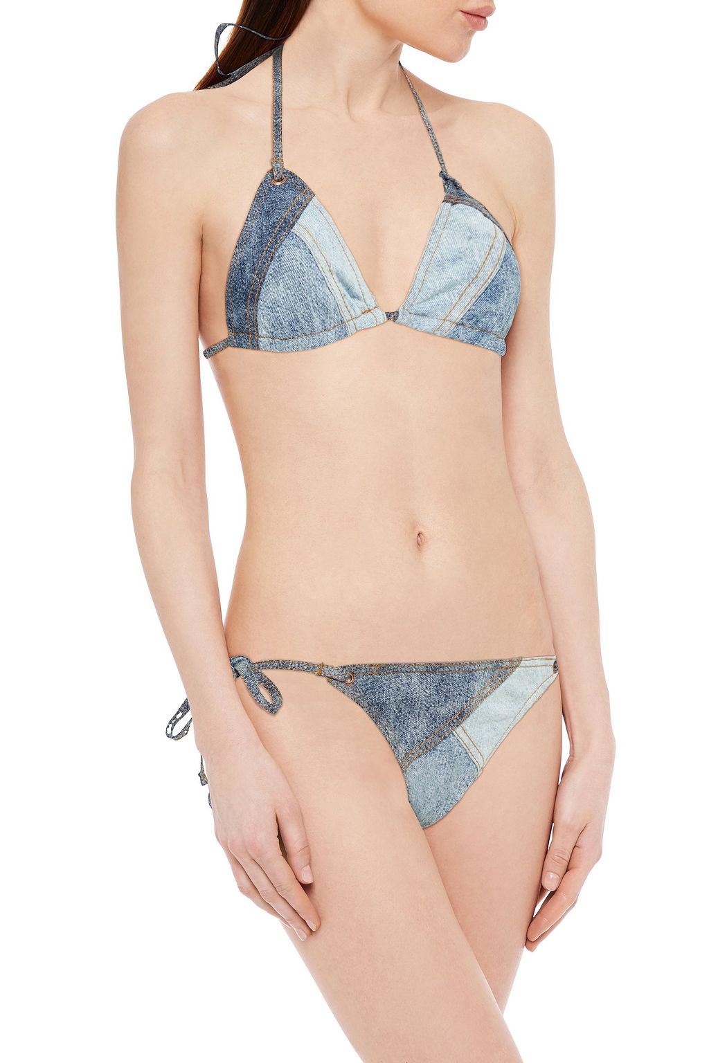 ZIMMERMANN Brighton denim triangle bikini